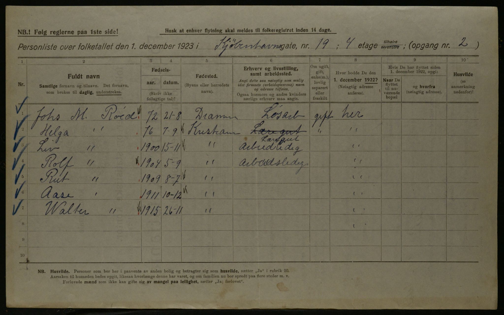 OBA, Kommunal folketelling 1.12.1923 for Kristiania, 1923, s. 57850