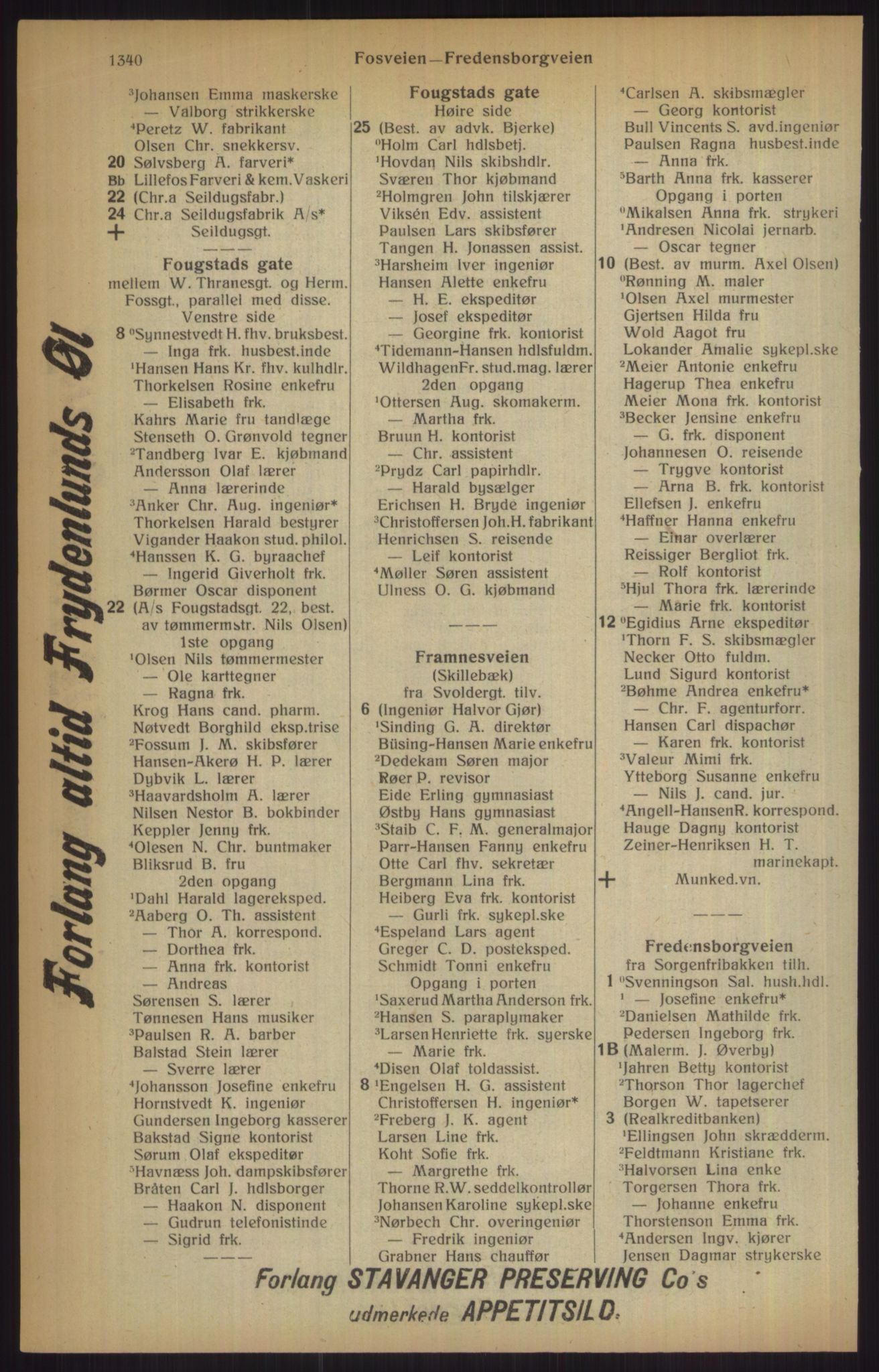 Kristiania/Oslo adressebok, PUBL/-, 1915, s. 1340