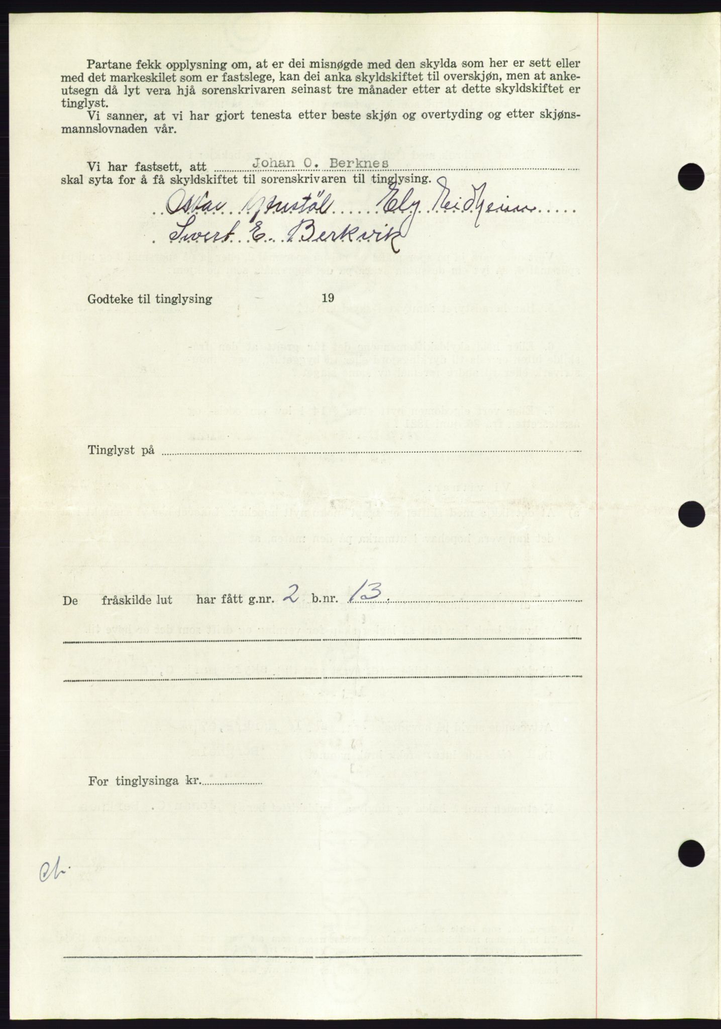 Søre Sunnmøre sorenskriveri, AV/SAT-A-4122/1/2/2C/L0093: Pantebok nr. 19A, 1952-1953, Dagboknr: 2744/1952