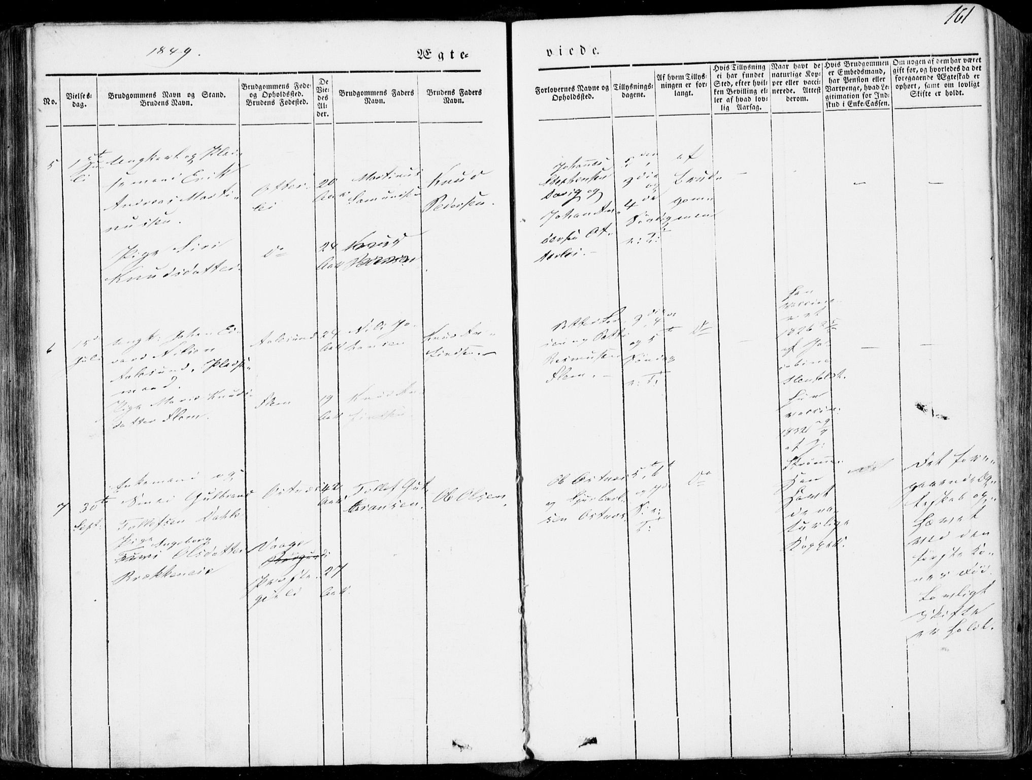 Ministerialprotokoller, klokkerbøker og fødselsregistre - Møre og Romsdal, AV/SAT-A-1454/536/L0497: Ministerialbok nr. 536A06, 1845-1865, s. 161