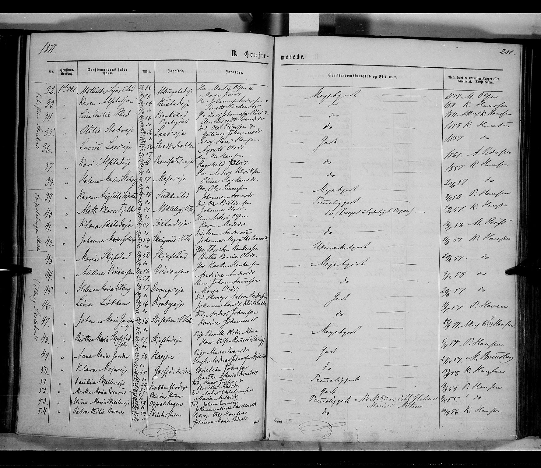 Østre Toten prestekontor, AV/SAH-PREST-104/H/Ha/Haa/L0005: Ministerialbok nr. 5, 1866-1877, s. 211