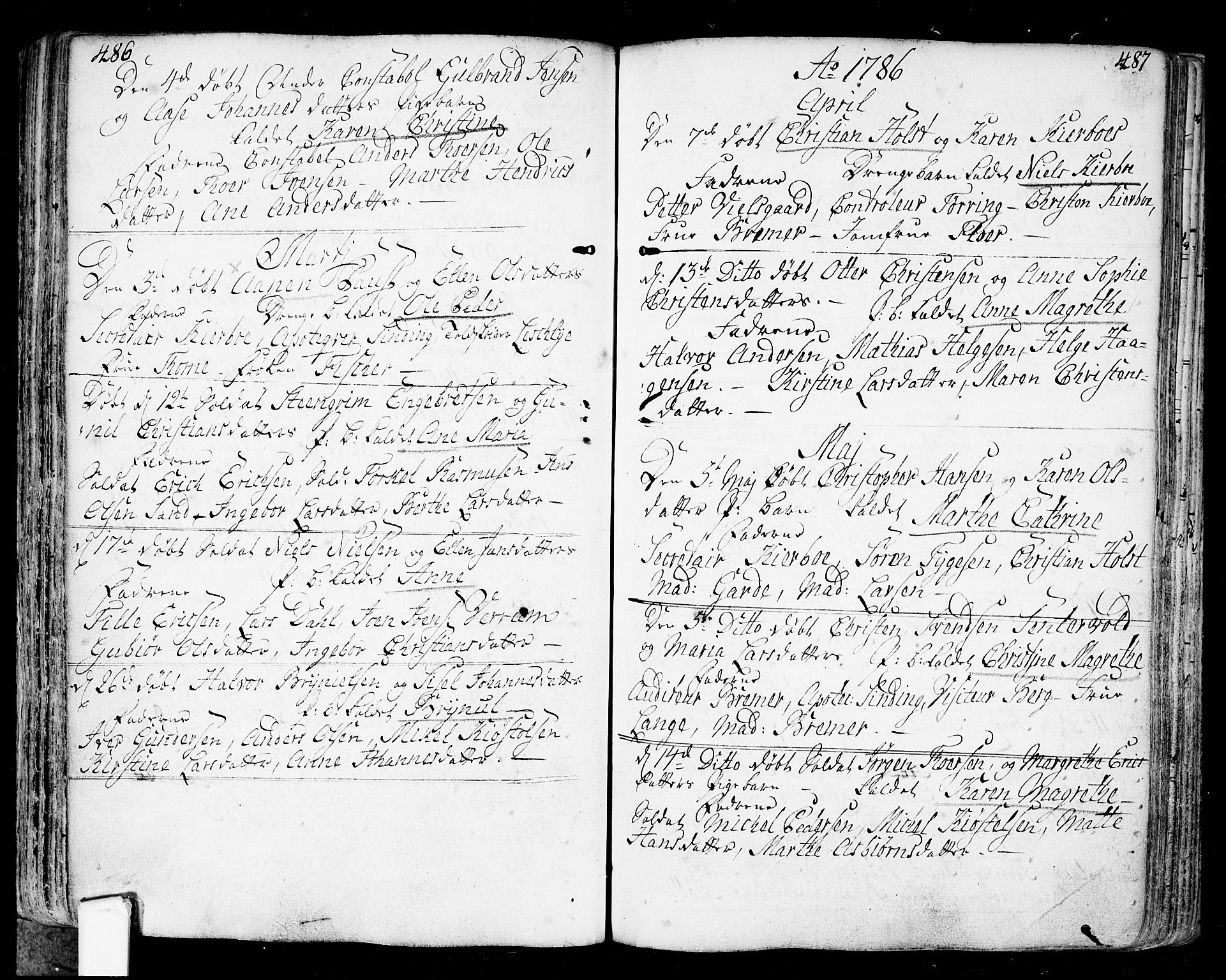 Fredrikstad prestekontor Kirkebøker, AV/SAO-A-11082/F/Fa/L0002: Ministerialbok nr. 2, 1750-1804, s. 486-487