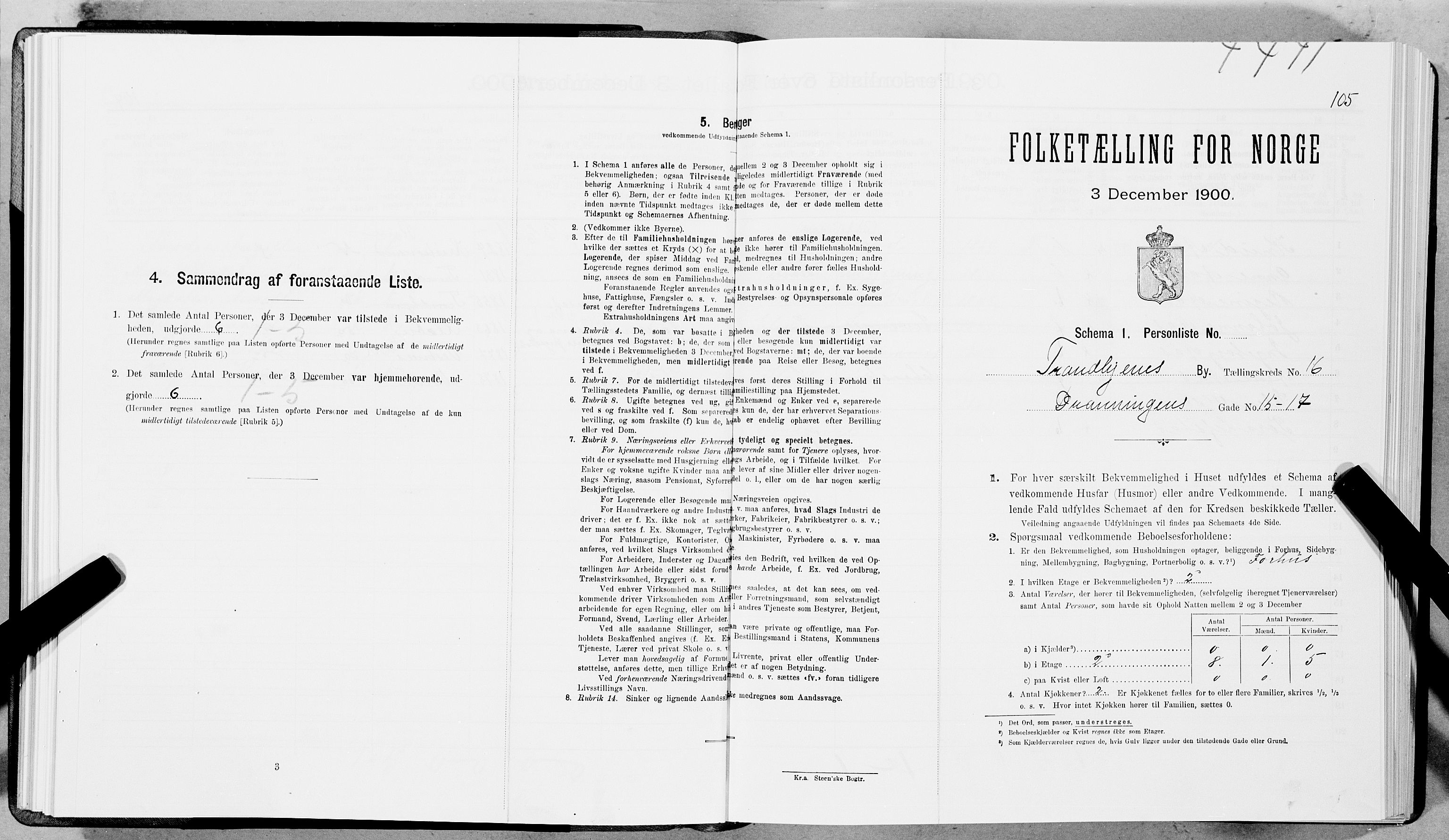 SAT, Folketelling 1900 for 1601 Trondheim kjøpstad, 1900, s. 2644