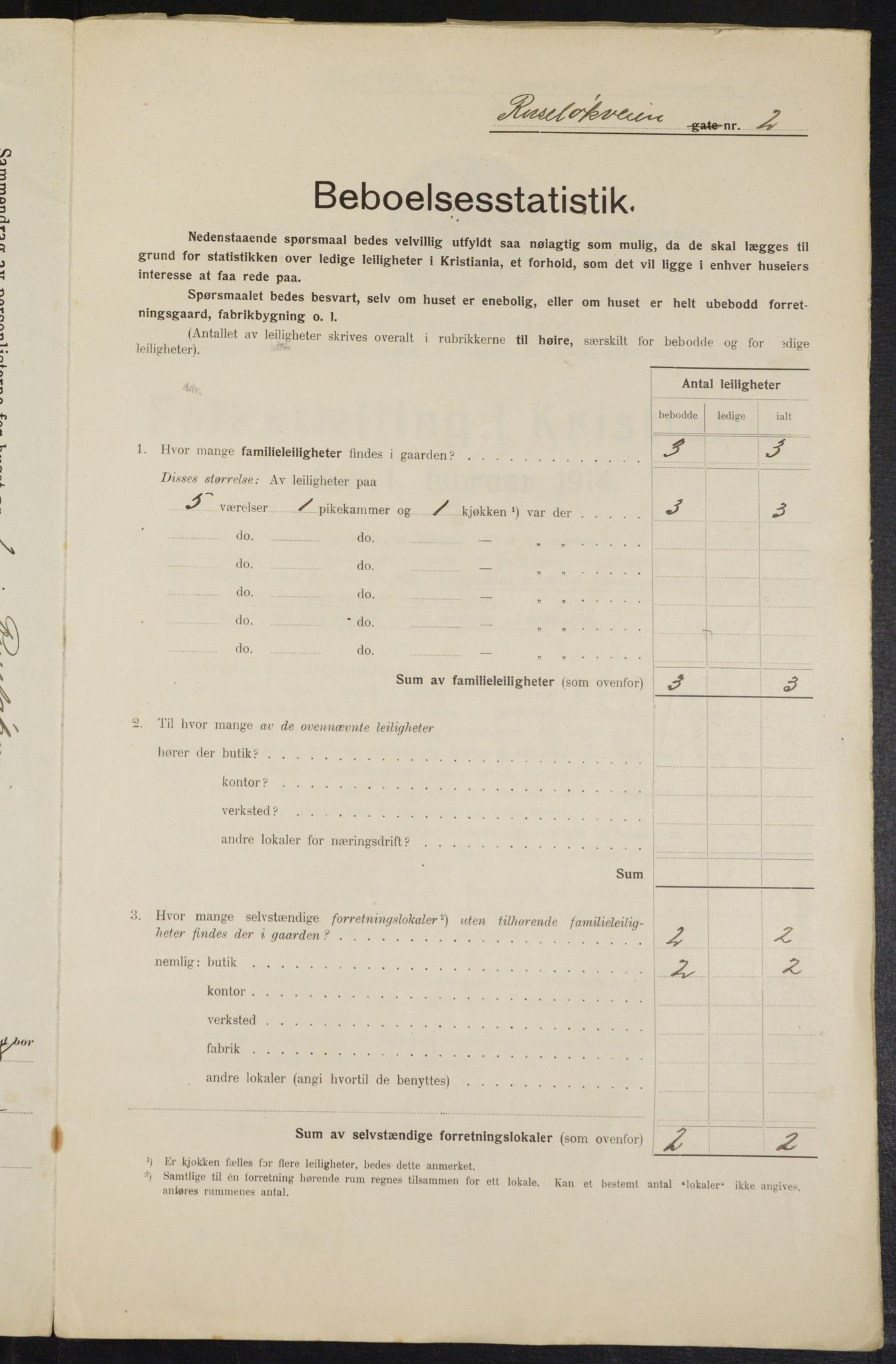 OBA, Kommunal folketelling 1.2.1914 for Kristiania, 1914, s. 84493