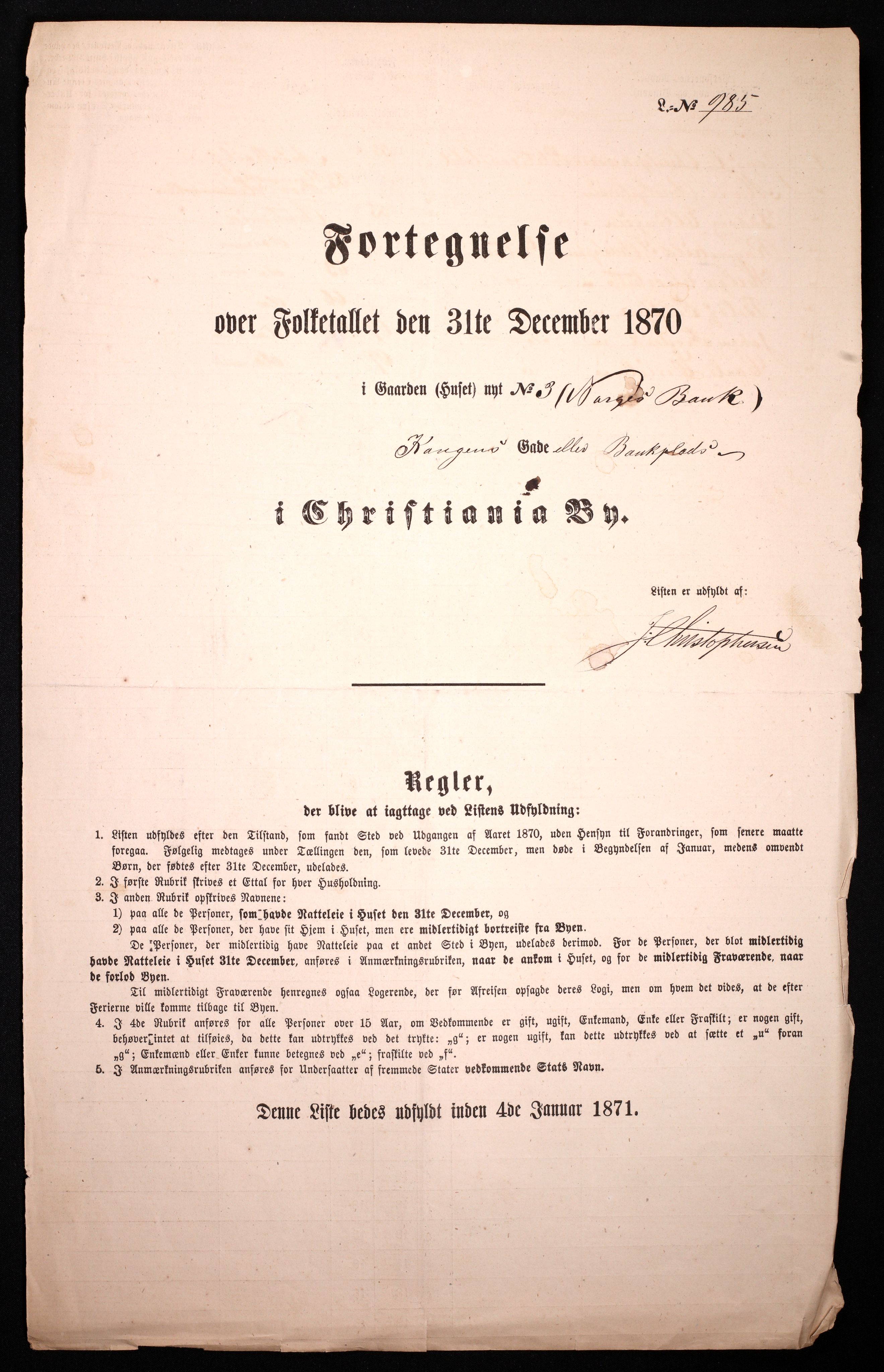 RA, Folketelling 1870 for 0301 Kristiania kjøpstad, 1870, s. 362