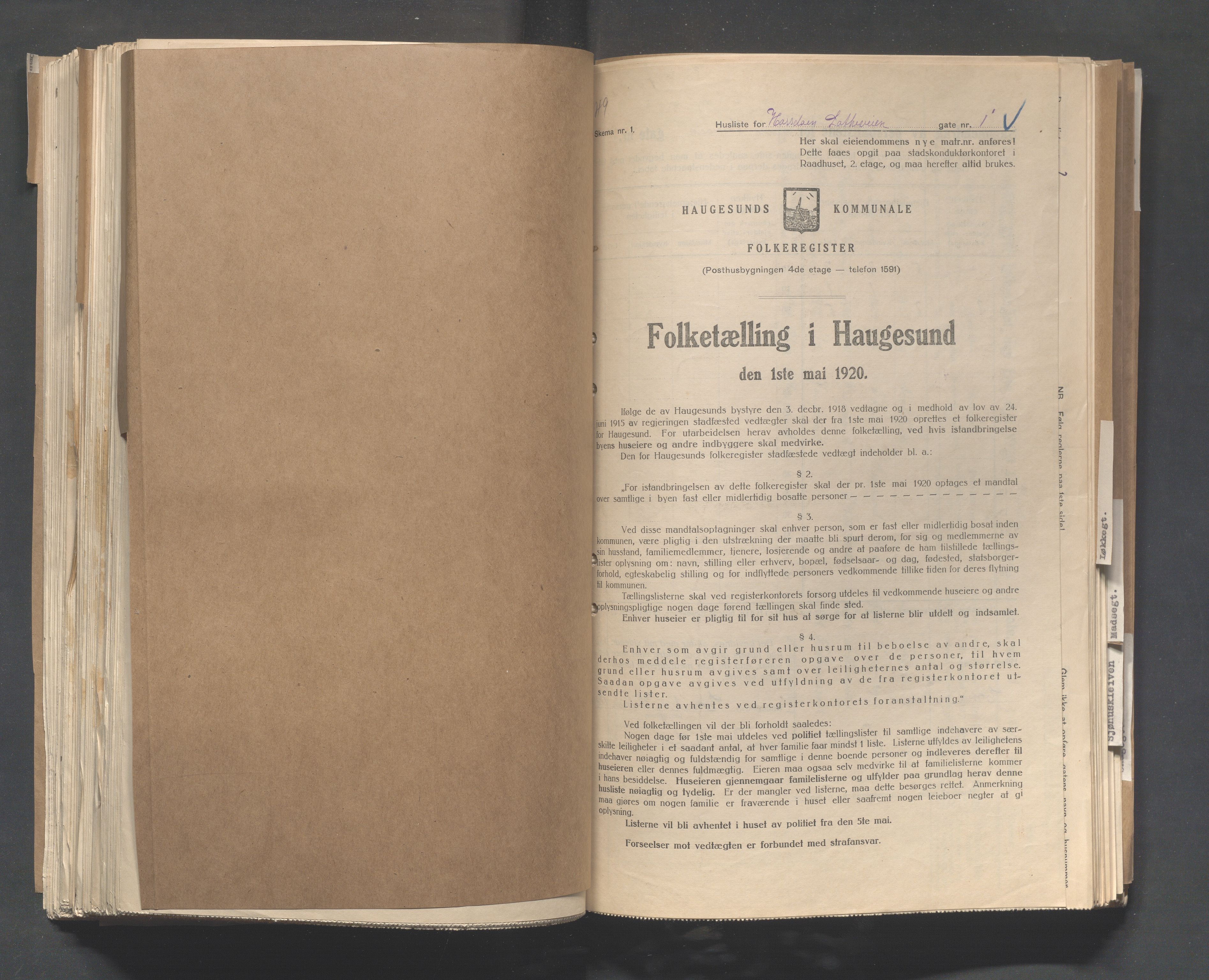 IKAR, Kommunal folketelling 1.5.1920 for Haugesund, 1920, s. 6186