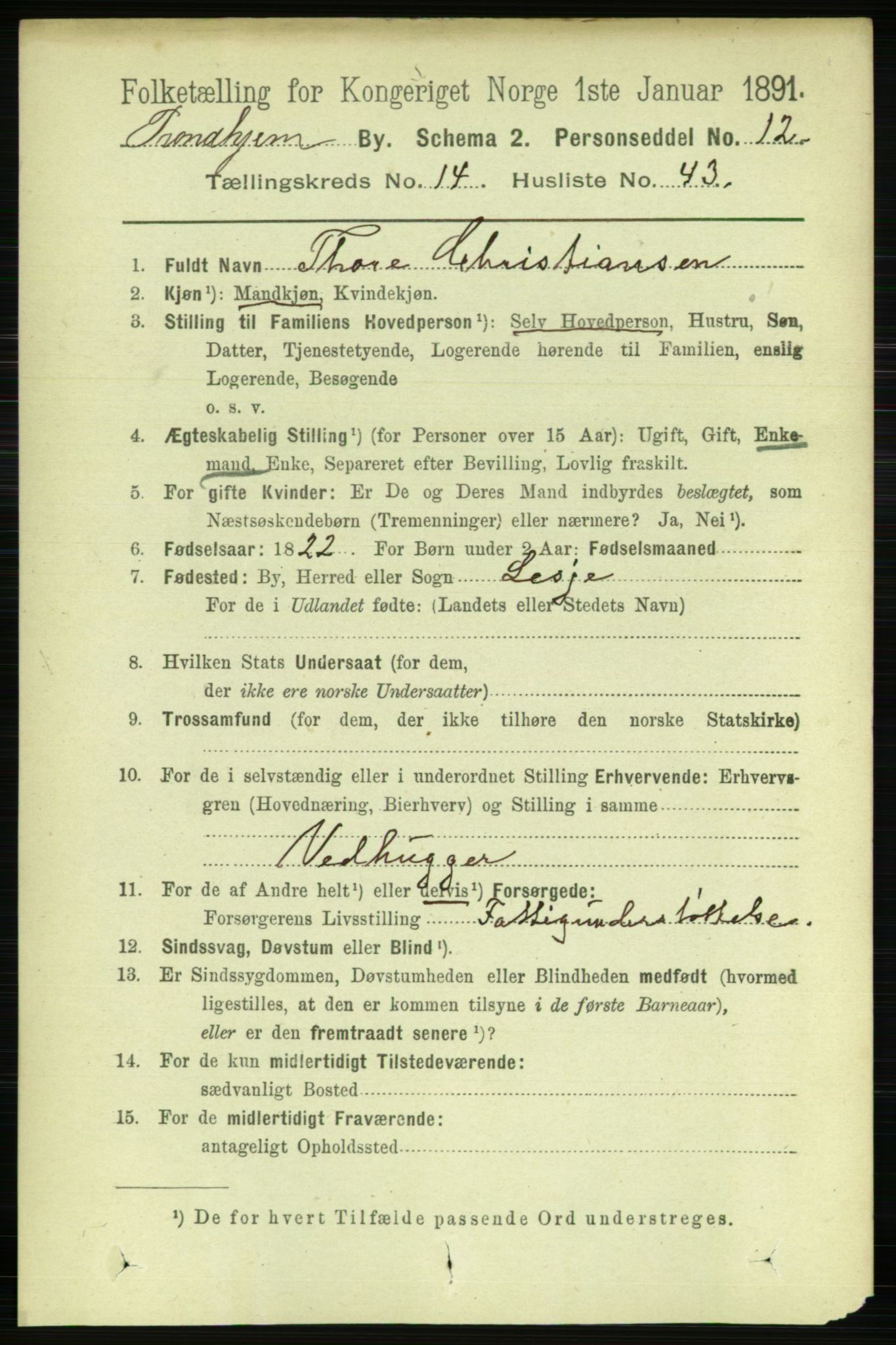 RA, Folketelling 1891 for 1601 Trondheim kjøpstad, 1891, s. 11537