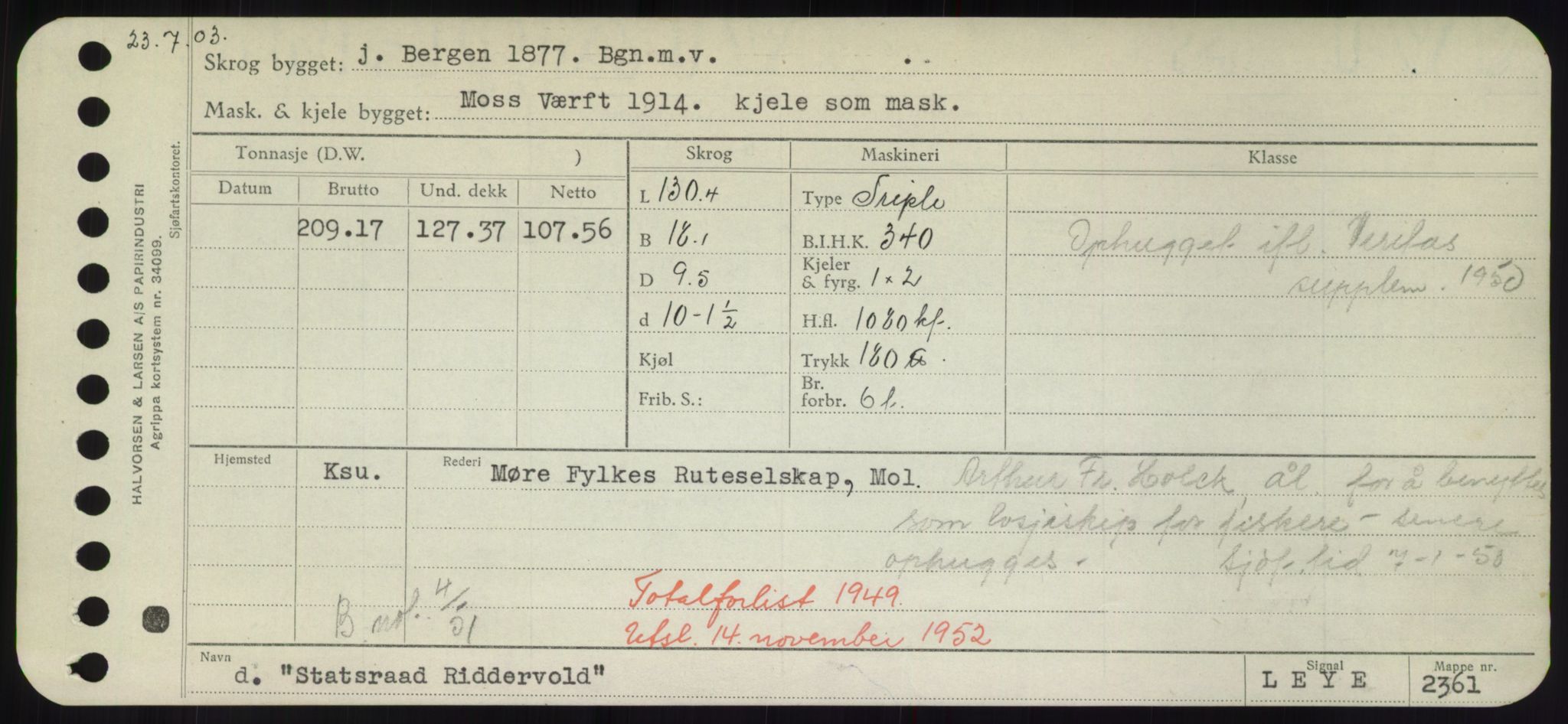 Sjøfartsdirektoratet med forløpere, Skipsmålingen, RA/S-1627/H/Hd/L0036: Fartøy, St, s. 185