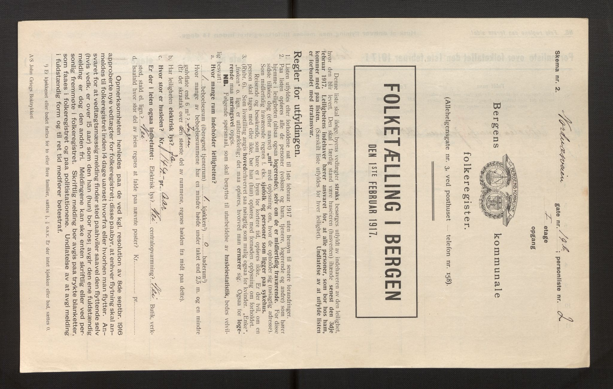 SAB, Kommunal folketelling 1917 for Bergen kjøpstad, 1917, s. 26970