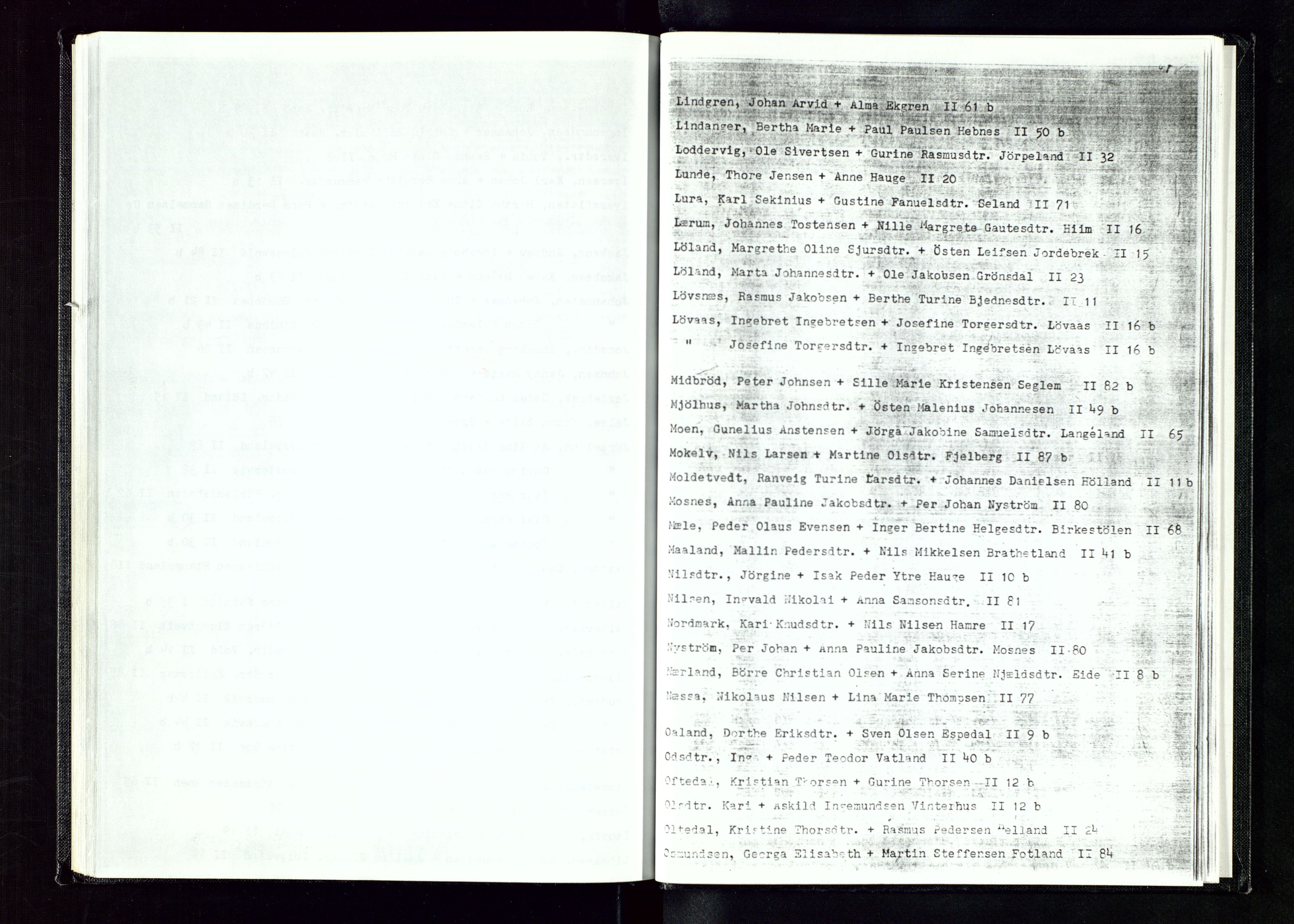 Stavanger byfogd, AV/SAST-A-101408/001/6/62/62A/L0001: Register over gifte, 1832-1920, s. 84