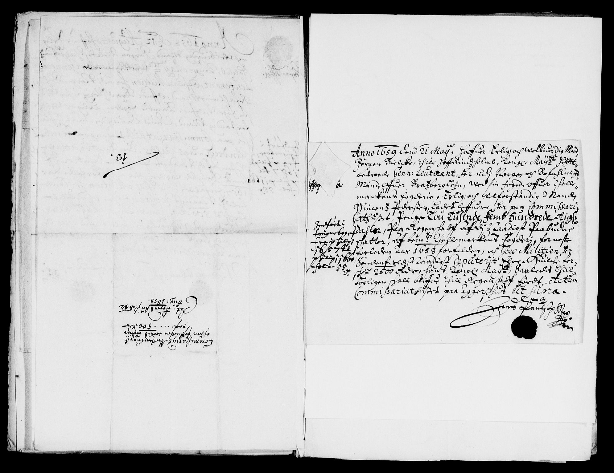 Rentekammeret inntil 1814, Reviderte regnskaper, Lensregnskaper, AV/RA-EA-5023/R/Rb/Rbp/L0047: Bratsberg len, 1659-1662