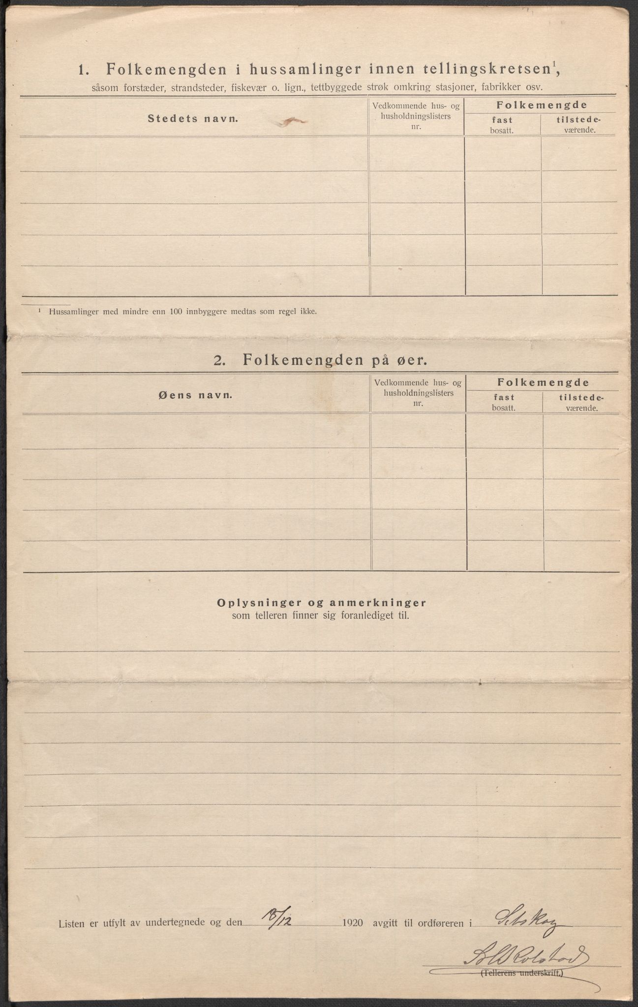 SAO, Folketelling 1920 for 0223 Setskog herred, 1920, s. 10