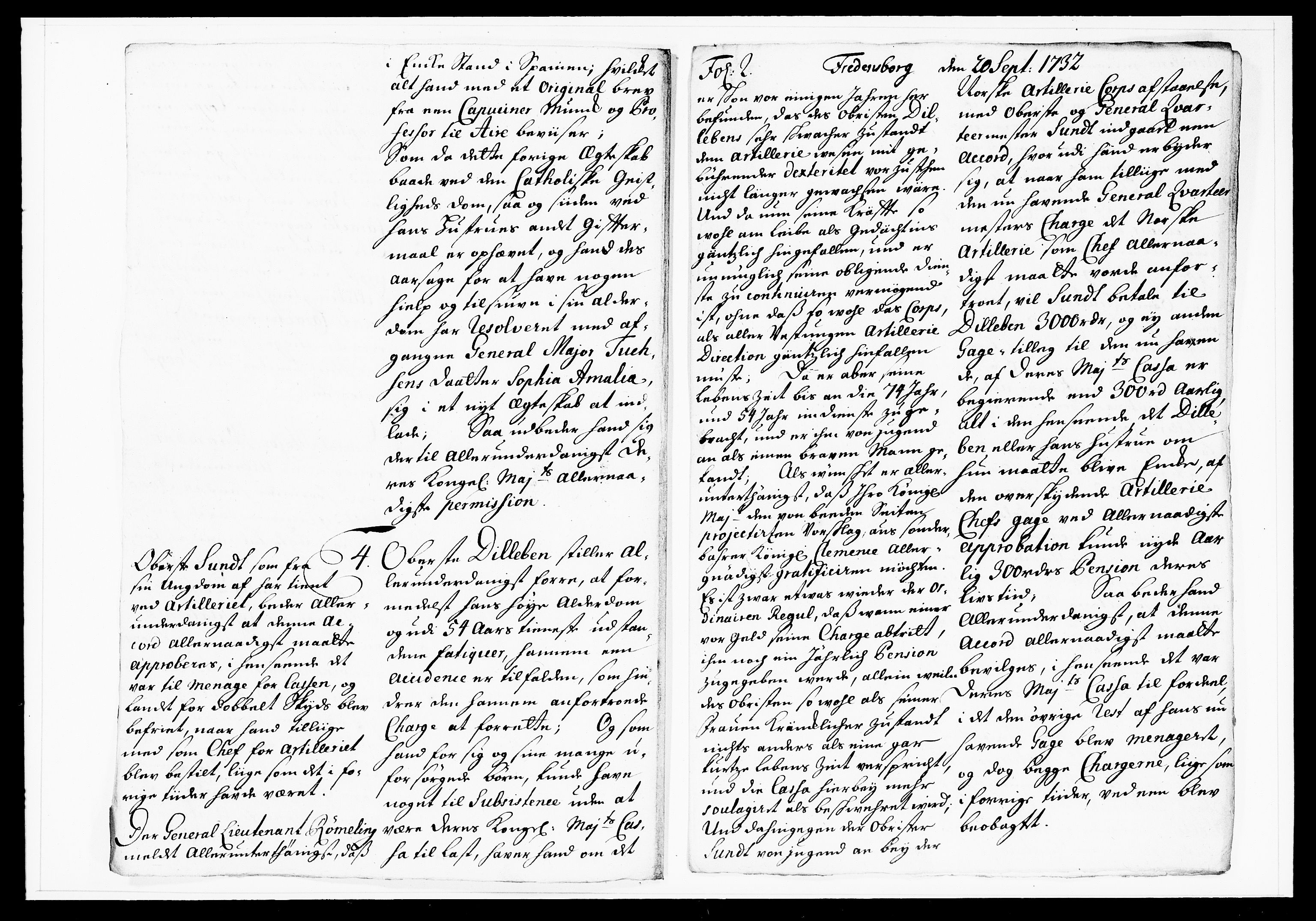 Krigskollegiet, Krigskancelliet, DRA/A-0006/-/1103-1107: Refererede sager, 1732, s. 253