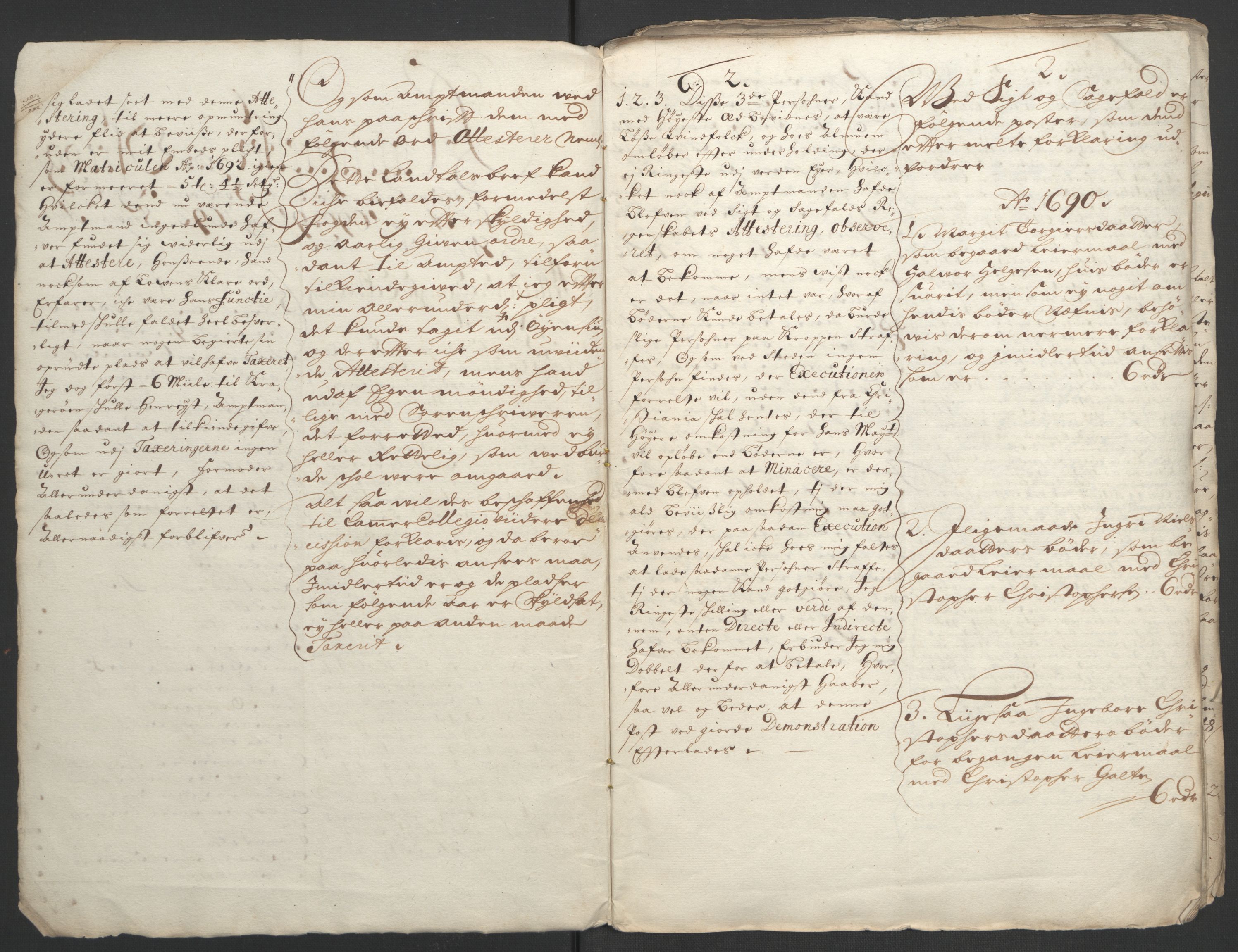 Rentekammeret inntil 1814, Reviderte regnskaper, Fogderegnskap, RA/EA-4092/R35/L2090: Fogderegnskap Øvre og Nedre Telemark, 1692, s. 353
