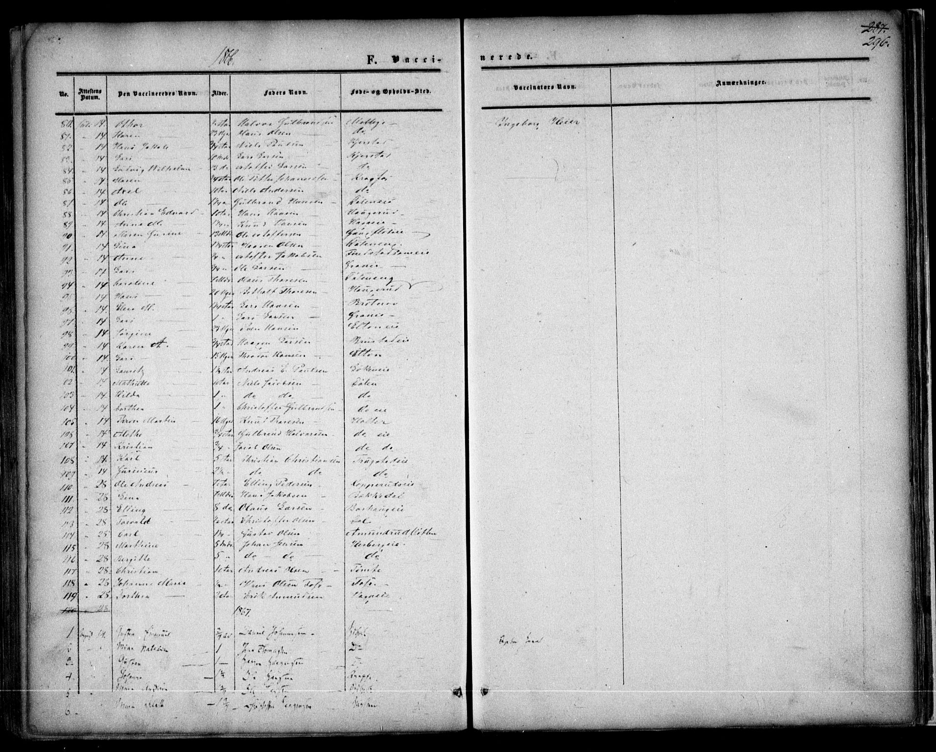 Nannestad prestekontor Kirkebøker, SAO/A-10414a/F/Fa/L0012: Ministerialbok nr. I 12, 1860-1872, s. 296