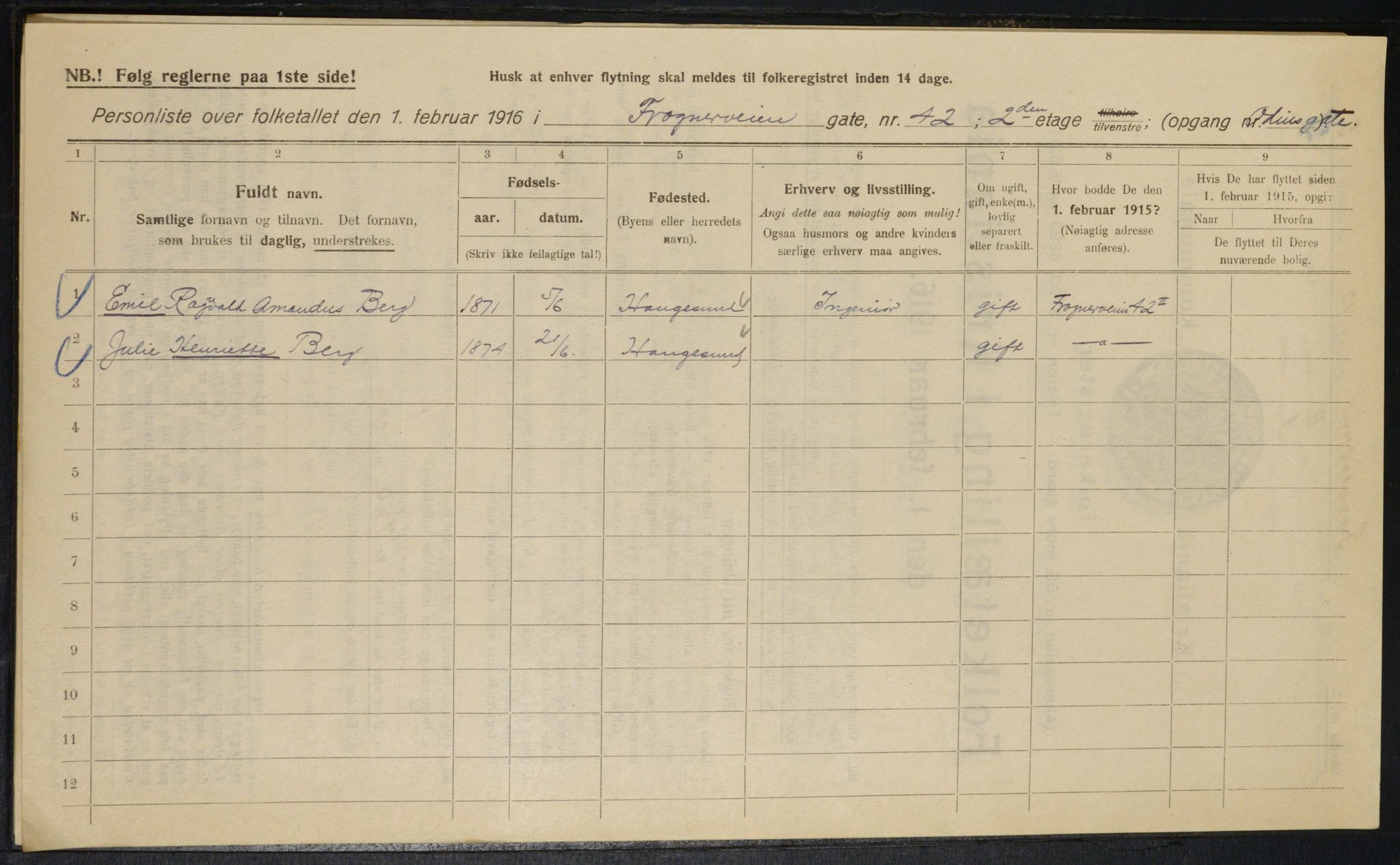 OBA, Kommunal folketelling 1.2.1916 for Kristiania, 1916, s. 28236