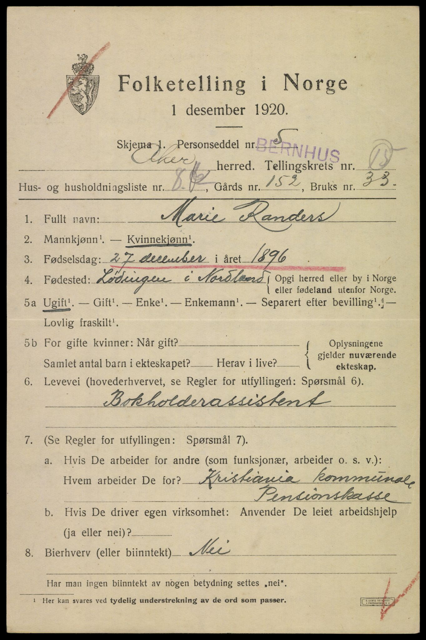 SAO, Folketelling 1920 for 0218 Aker herred, 1920, s. 86788