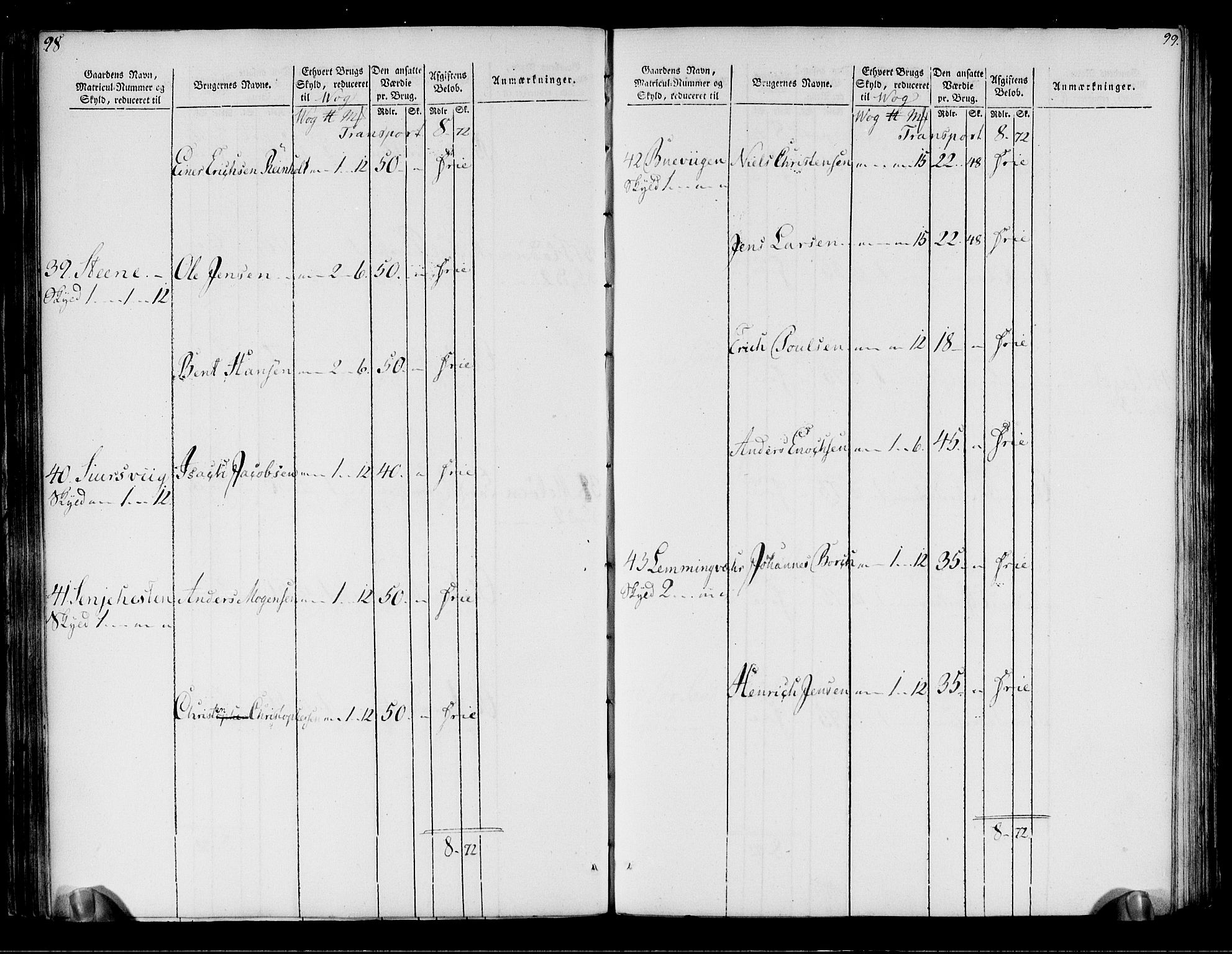 Rentekammeret inntil 1814, Realistisk ordnet avdeling, RA/EA-4070/N/Ne/Nea/L0171: Senja og Tromsø fogderi. Oppebørselsregister, 1803-1804, s. 51