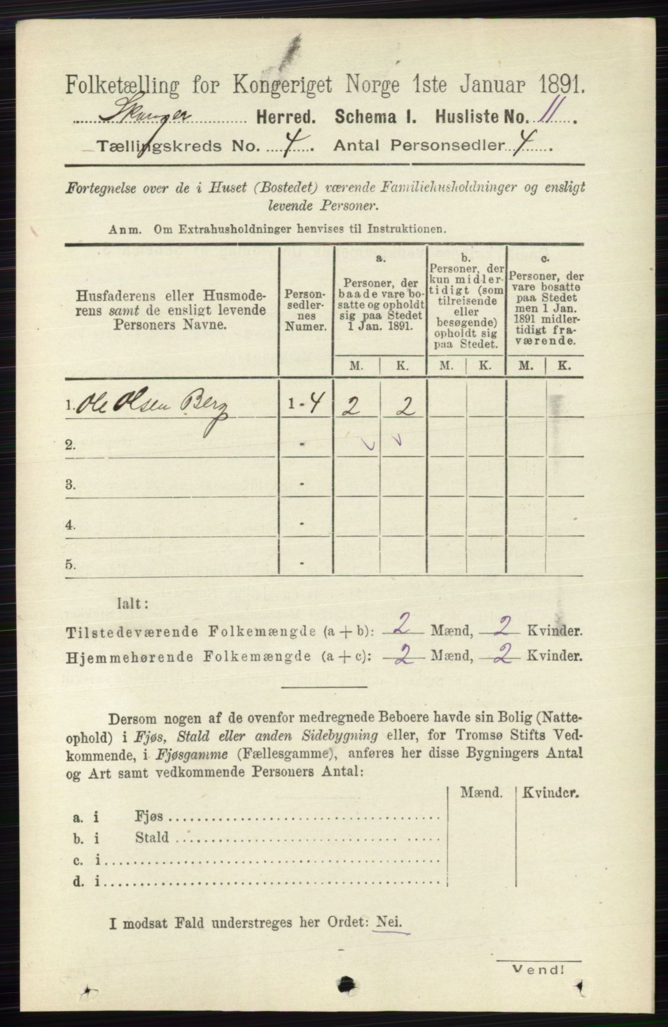 RA, Folketelling 1891 for 0712 Skoger herred, 1891, s. 2163