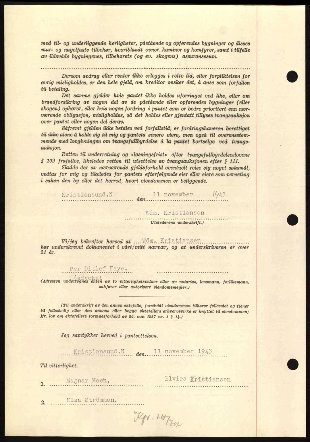 Nordmøre sorenskriveri, AV/SAT-A-4132/1/2/2Ca: Pantebok nr. B91, 1943-1944, Dagboknr: 263/1944