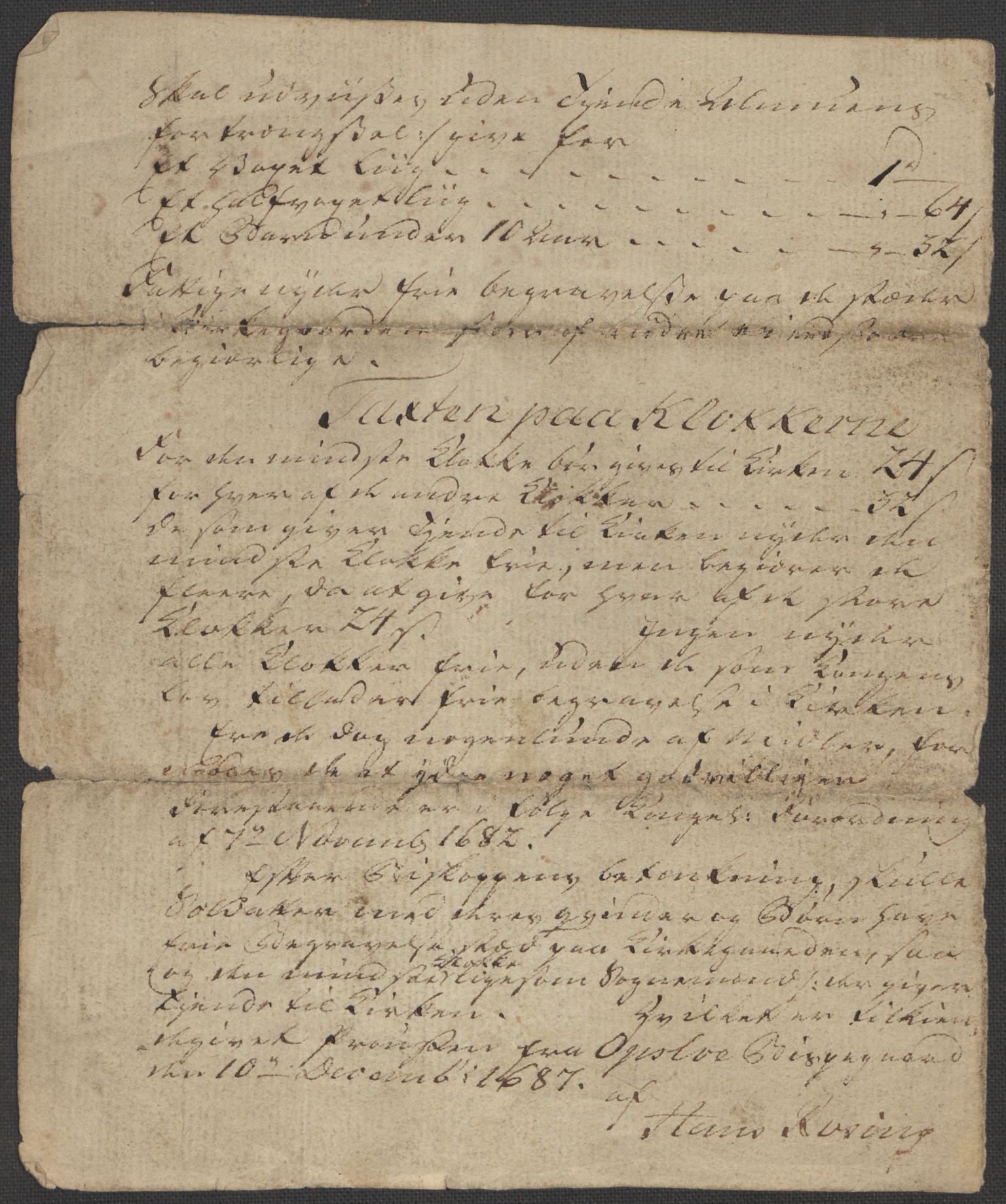 Riksarkivets diplomsamling, AV/RA-EA-5965/F15/L0006: Prestearkiv - Akershus, 1593-1865, s. 30