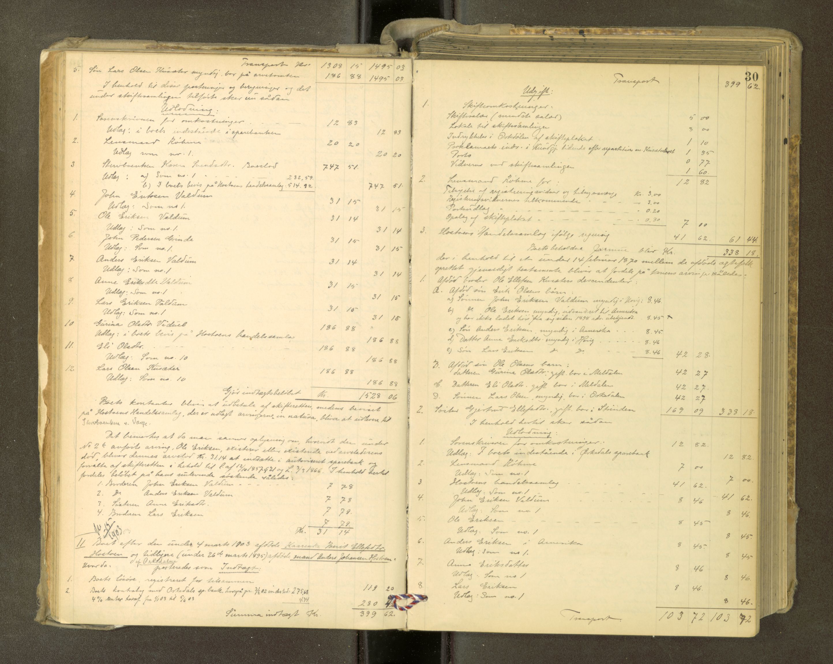 Orkdal sorenskriveri, AV/SAT-A-4169/1/3/3Aa/L0015: Skifteprotokoller, 1902-1915, s. 29b-30a