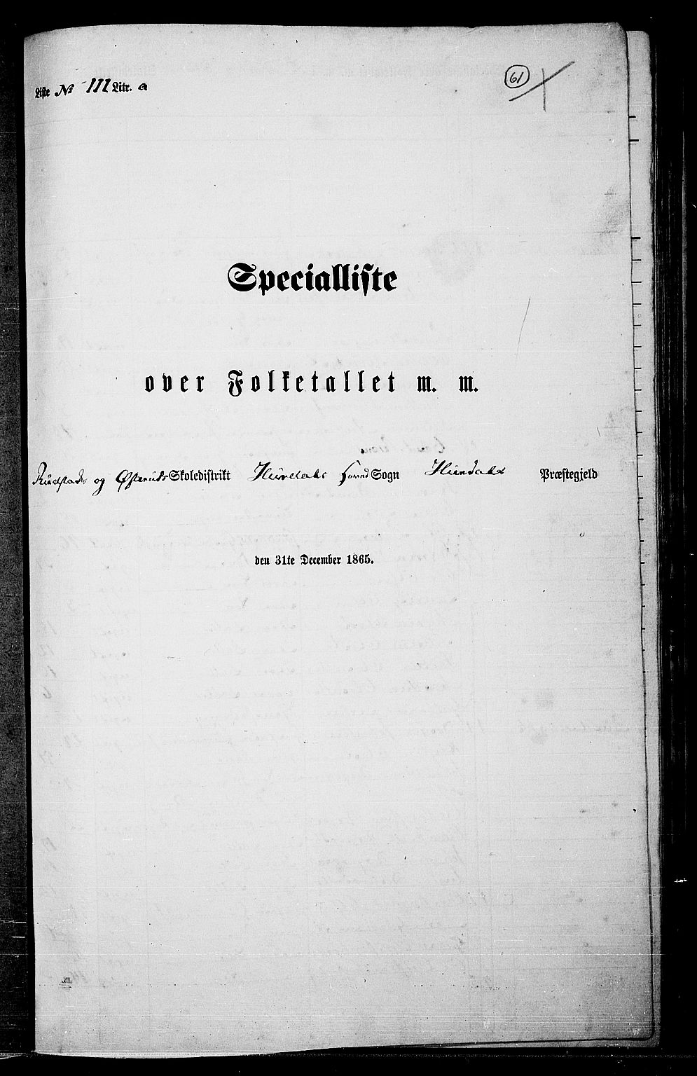 RA, Folketelling 1865 for 0239P Hurdal prestegjeld, 1865, s. 52