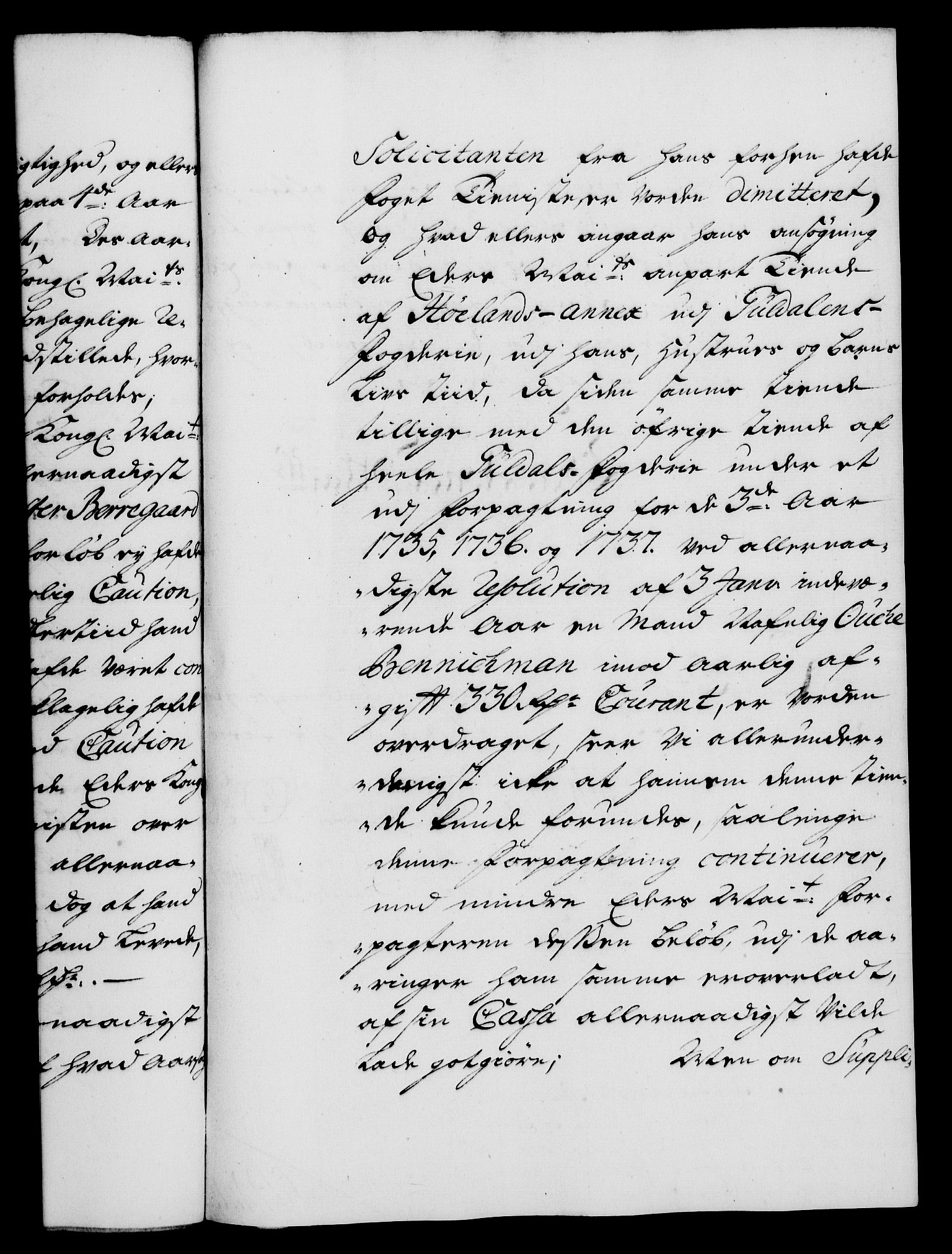 Rentekammeret, Kammerkanselliet, RA/EA-3111/G/Gf/Gfa/L0018: Norsk relasjons- og resolusjonsprotokoll (merket RK 52.18), 1735, s. 597