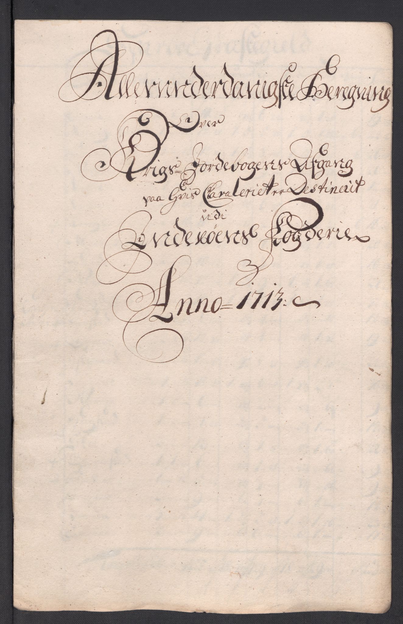 Rentekammeret inntil 1814, Reviderte regnskaper, Fogderegnskap, RA/EA-4092/R63/L4321: Fogderegnskap Inderøy, 1713, s. 357