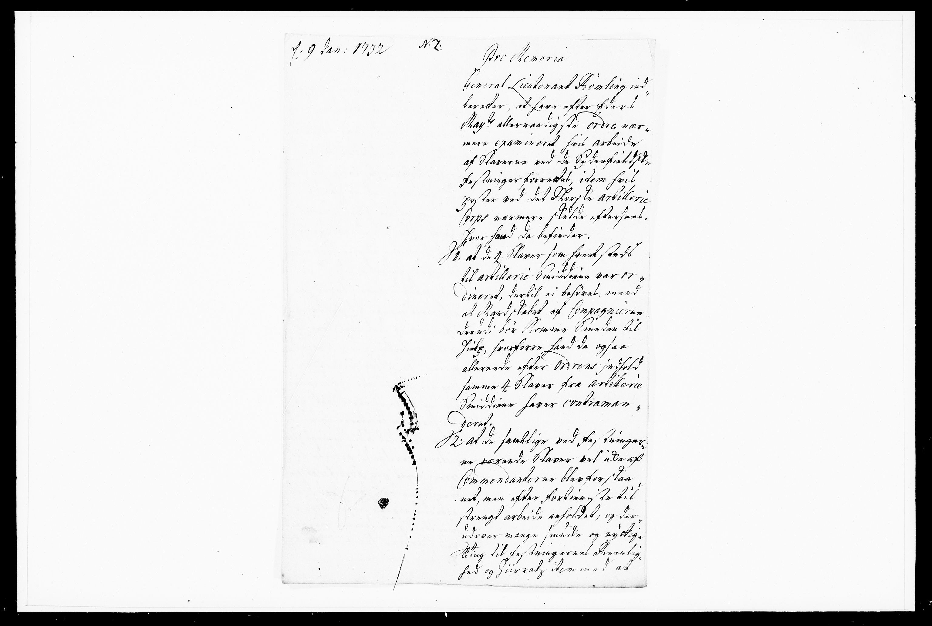 Krigskollegiet, Krigskancelliet, DRA/A-0006/-/1103-1107: Refererede sager, 1732, s. 12