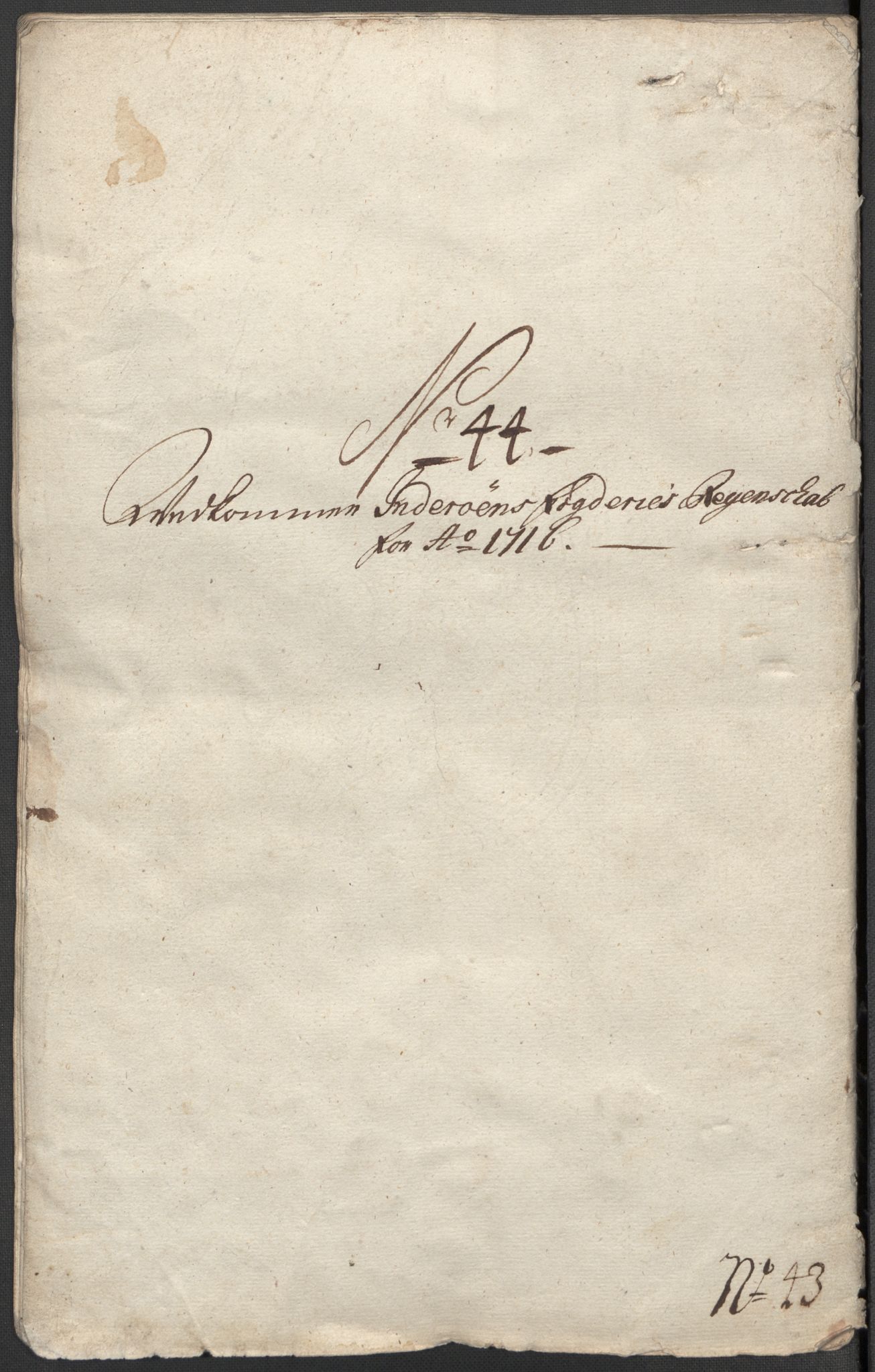 Rentekammeret inntil 1814, Reviderte regnskaper, Fogderegnskap, RA/EA-4092/R63/L4324: Fogderegnskap Inderøy, 1716, s. 321