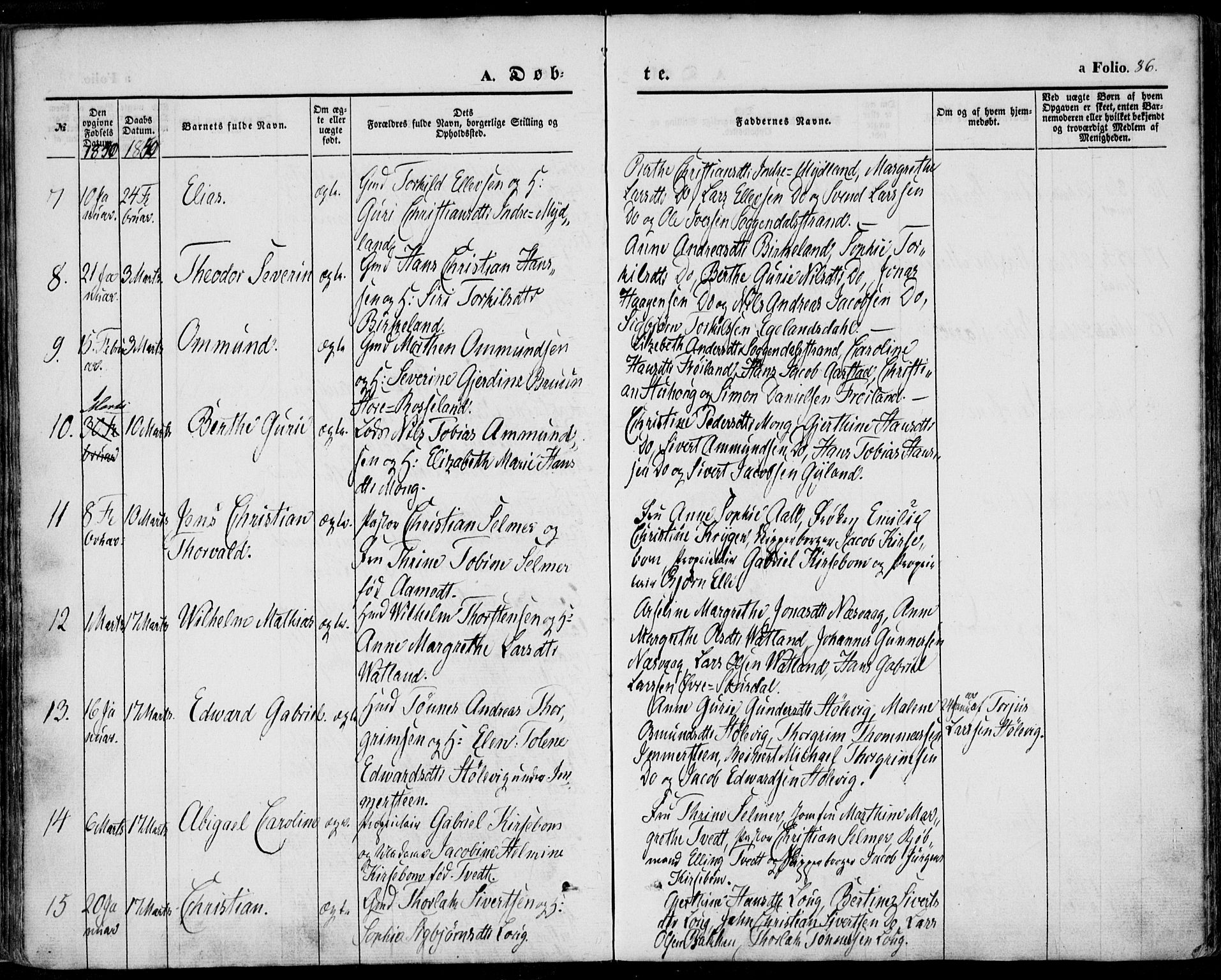 Sokndal sokneprestkontor, AV/SAST-A-101808: Ministerialbok nr. A 8.1, 1842-1857, s. 86