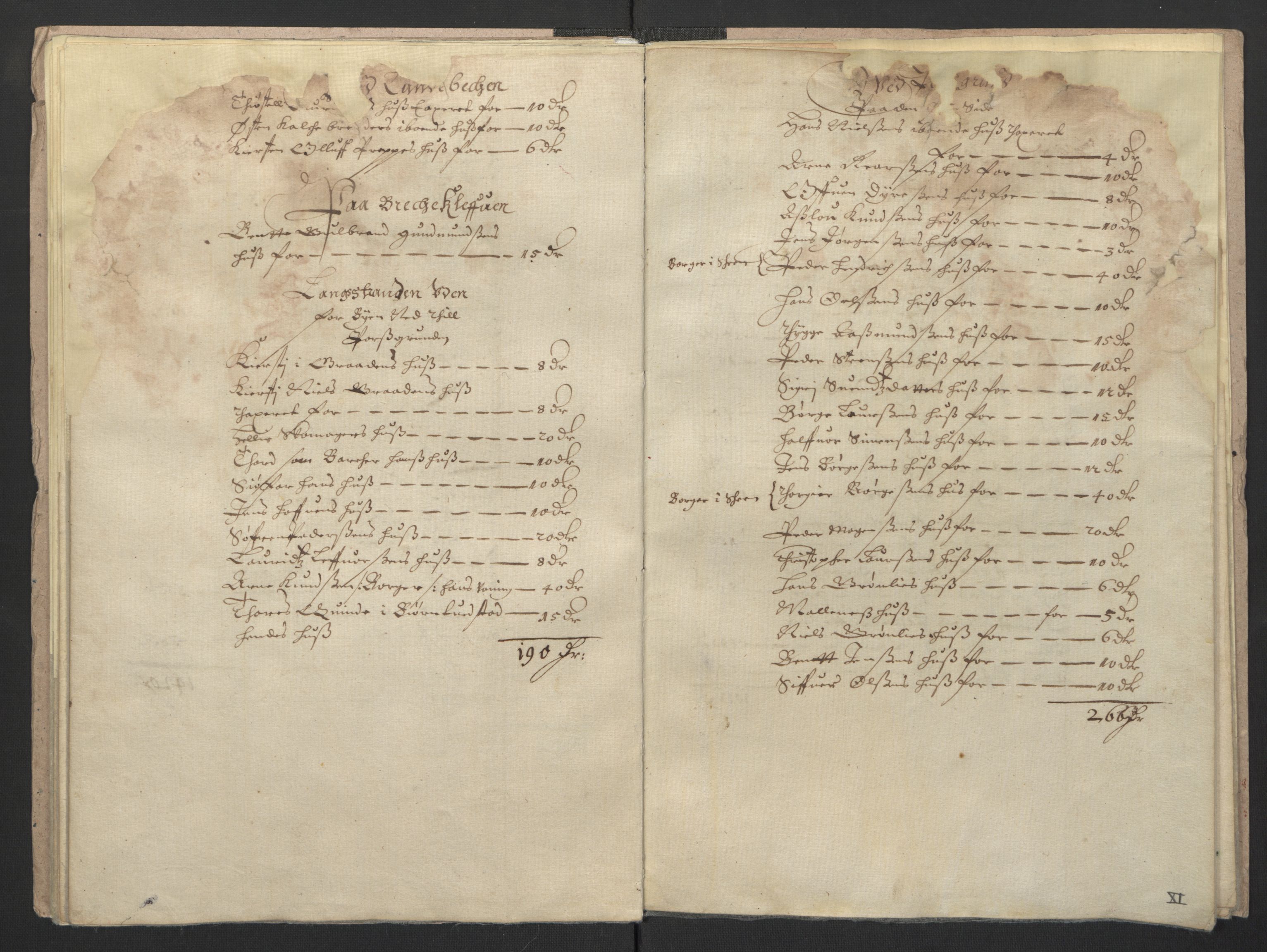 Rentekammeret inntil 1814, Realistisk ordnet avdeling, AV/RA-EA-4070/L/L0019/0003: Skien lagdømme: / Taksasjon av bygårder i Skien, Porsgrunn, Kragerø, Langesund m.m., 1661, s. 10b-11a