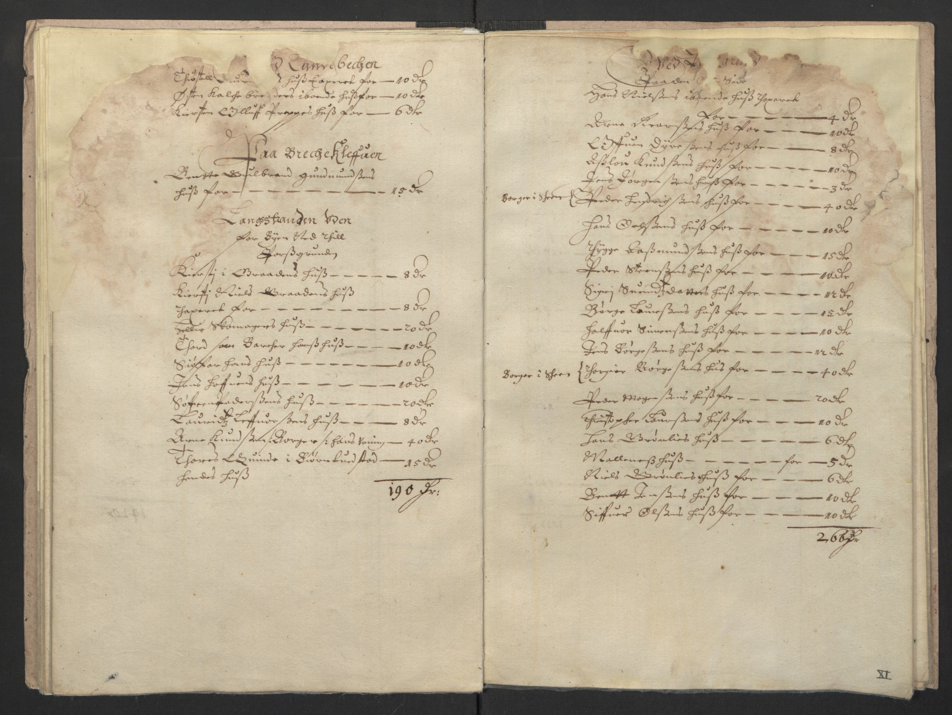 Rentekammeret inntil 1814, Realistisk ordnet avdeling, RA/EA-4070/L/L0019/0003: Skien lagdømme: / Taksasjon av bygårder i Skien, Porsgrunn, Kragerø, Langesund m.m., 1661, s. 10b-11a