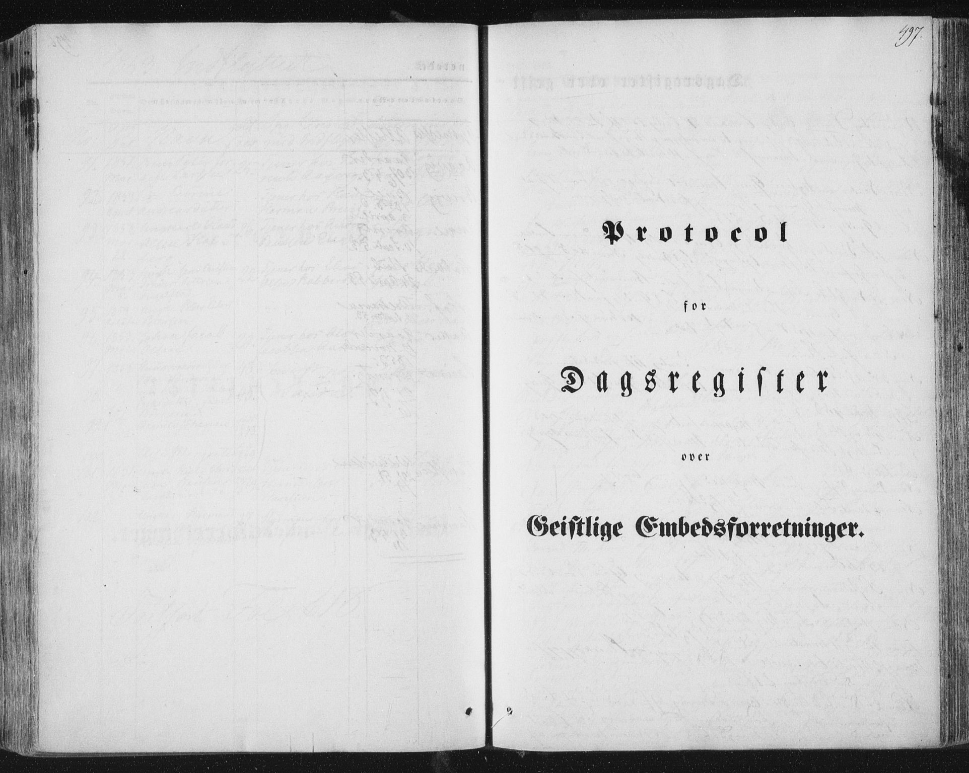 Ministerialprotokoller, klokkerbøker og fødselsregistre - Nordland, AV/SAT-A-1459/838/L0549: Ministerialbok nr. 838A07, 1840-1854, s. 497
