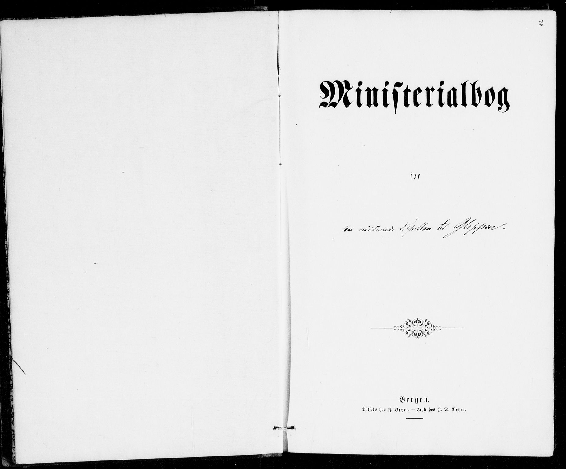 Gloppen sokneprestembete, SAB/A-80101/H/Hac/L0001: Residerende kapellans bok nr. A 1, 1867-1886, s. 2