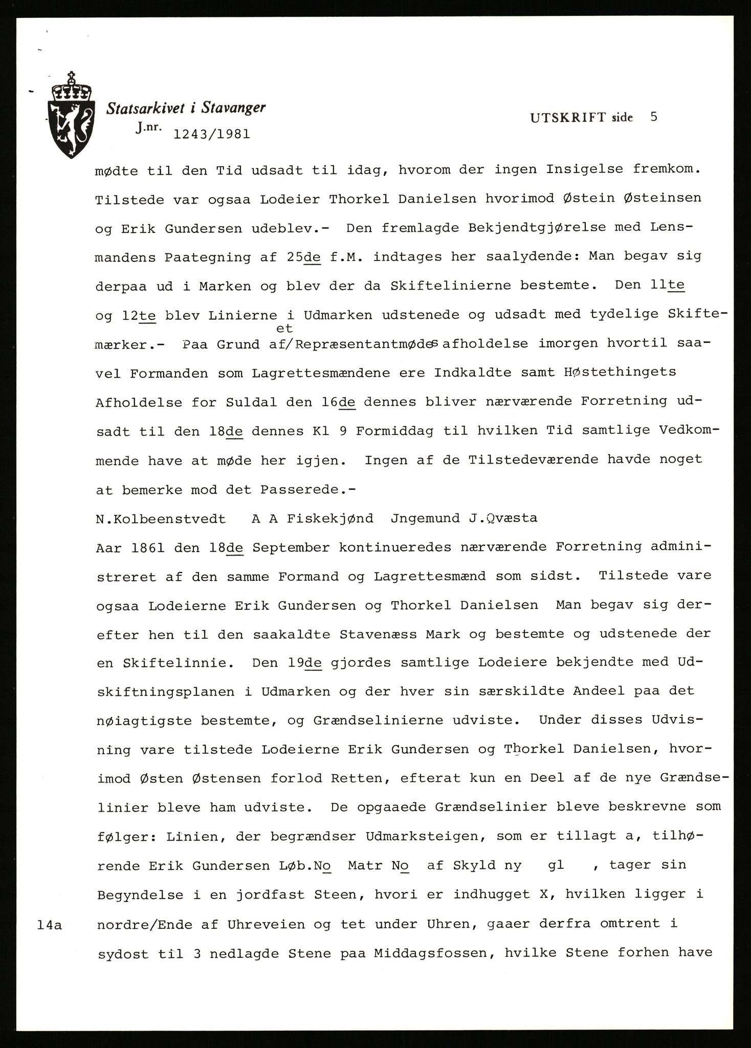 Statsarkivet i Stavanger, AV/SAST-A-101971/03/Y/Yj/L0034: Avskrifter sortert etter gårdsnavn: Helgeland i Bjerkreim - Helle nedre, 1750-1930, s. 115