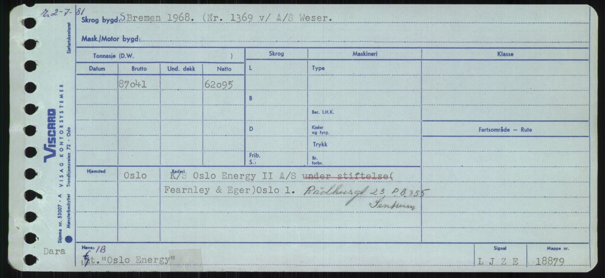 Sjøfartsdirektoratet med forløpere, Skipsmålingen, RA/S-1627/H/Ha/L0004/0002: Fartøy, Mas-R / Fartøy, Odin-R, s. 173