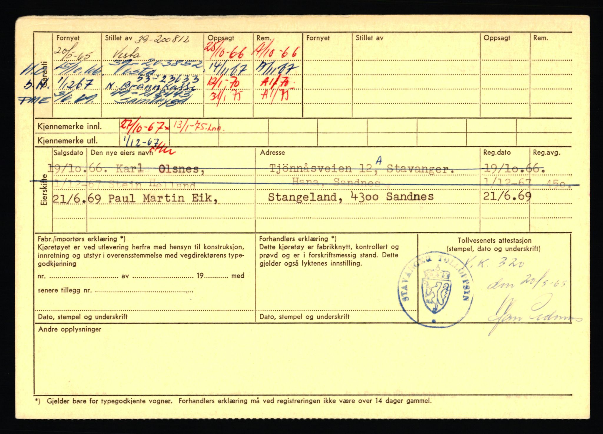 Stavanger trafikkstasjon, AV/SAST-A-101942/0/F/L0072: L-82200 - L-84099, 1930-1971, s. 1810