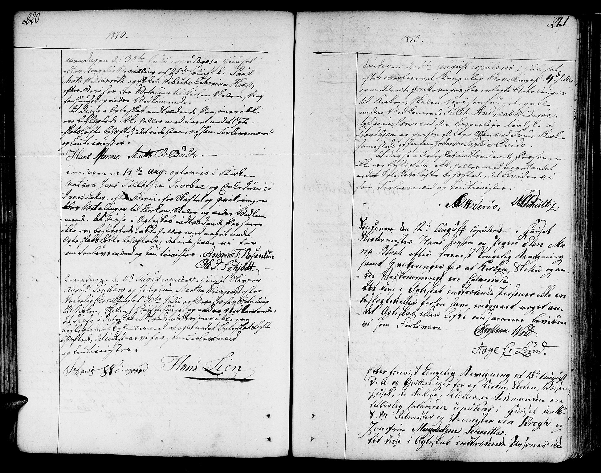 Ministerialprotokoller, klokkerbøker og fødselsregistre - Sør-Trøndelag, SAT/A-1456/602/L0105: Ministerialbok nr. 602A03, 1774-1814, s. 220-221