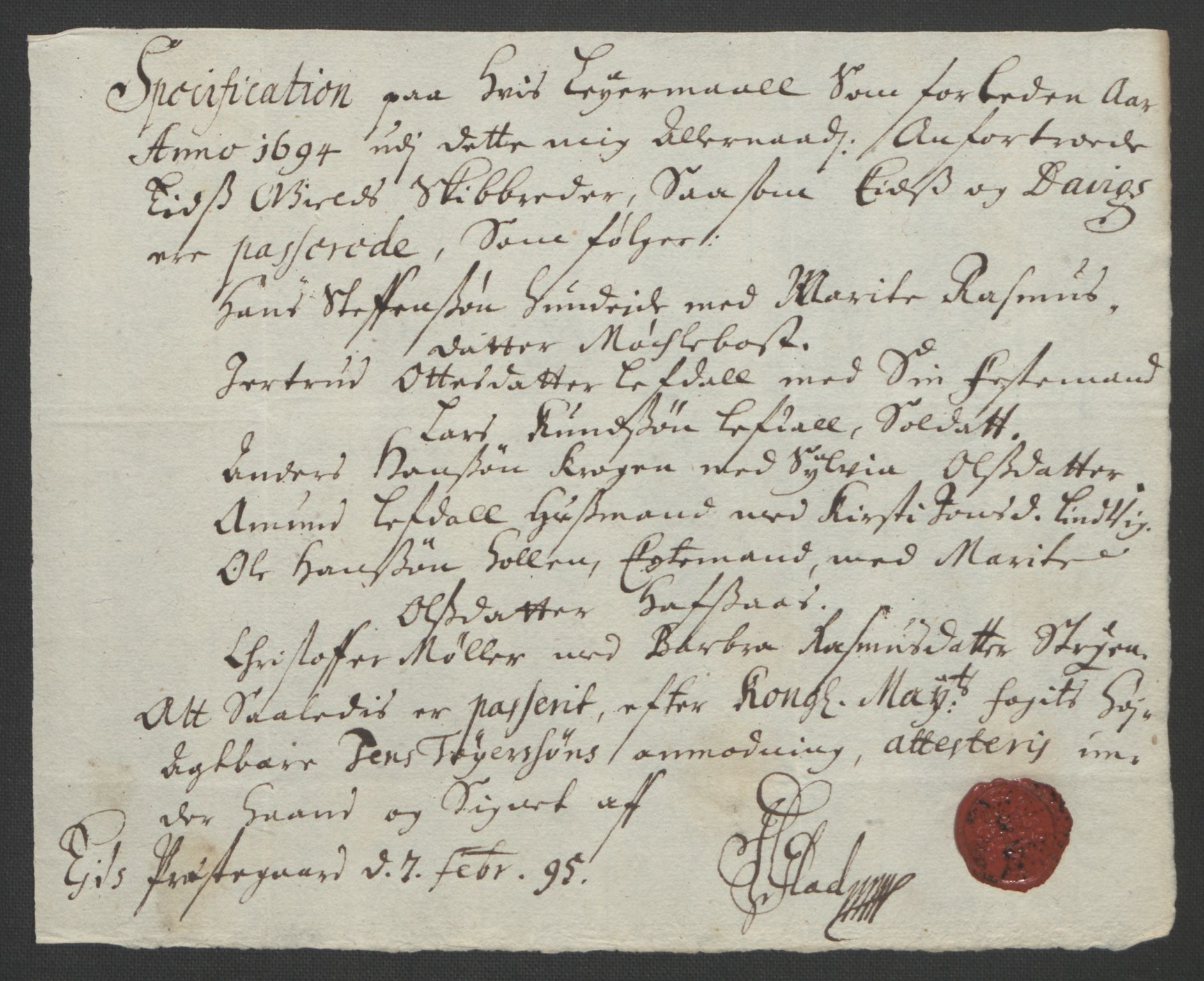 Rentekammeret inntil 1814, Reviderte regnskaper, Fogderegnskap, AV/RA-EA-4092/R53/L3421: Fogderegnskap Sunn- og Nordfjord, 1693-1694, s. 447