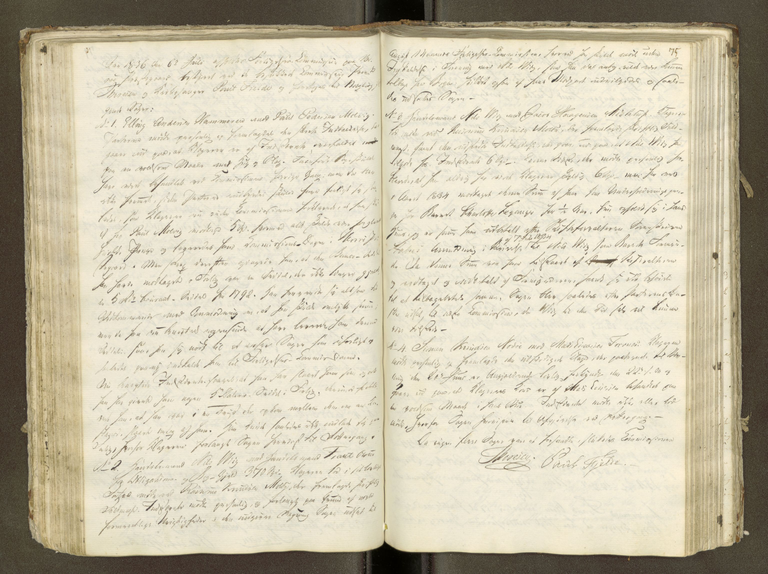Herøy forliksråd (Møre og Romsdal), AV/SAT-A-2073/A/L0002: Møtebok, 1797-1843, s. 74b-75a
