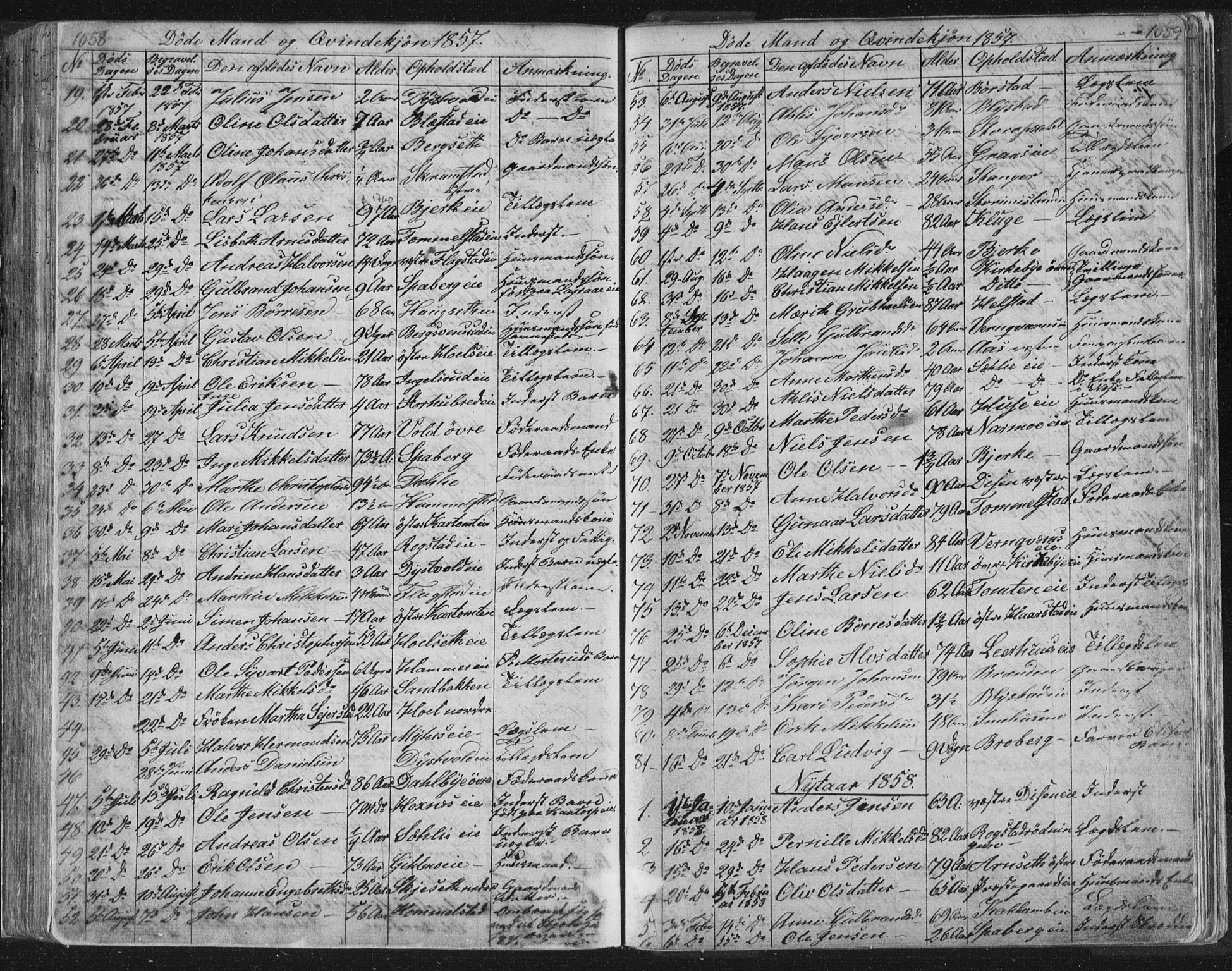 Vang prestekontor, Hedmark, AV/SAH-PREST-008/H/Ha/Hab/L0010B: Klokkerbok nr. 10b, 1854-1896, s. 1058-1059