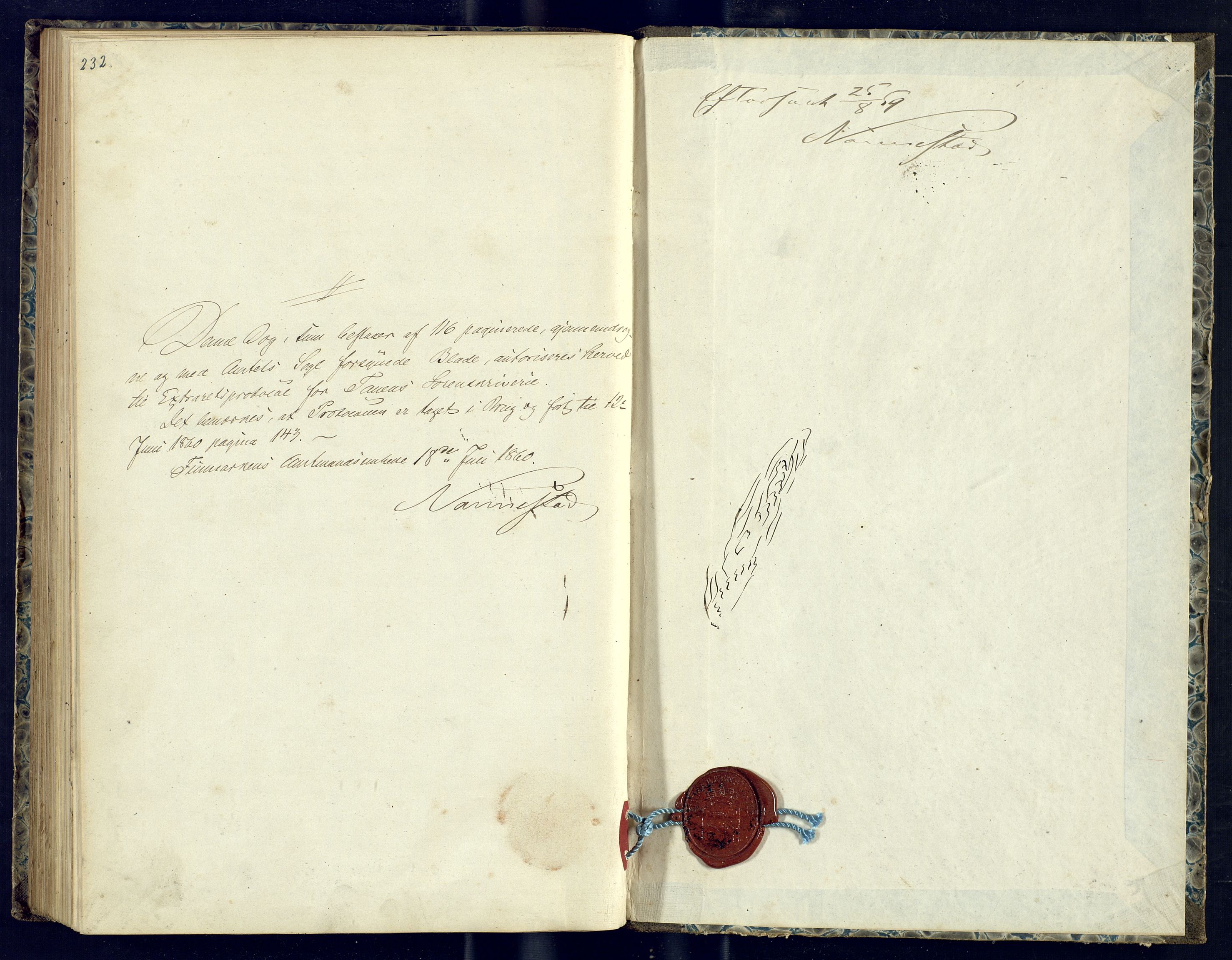 Tana fogderi/sorenskriveri, SATØ/S-0058/H/Ha/Hab/L0100: Ekstrarettsprotokoller. Register, se løpenr. 99., 1859-1862