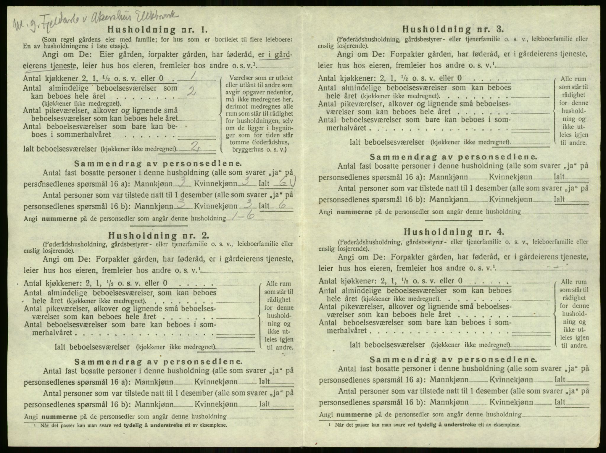 SAO, Folketelling 1920 for 0225 Blaker herred, 1920, s. 786