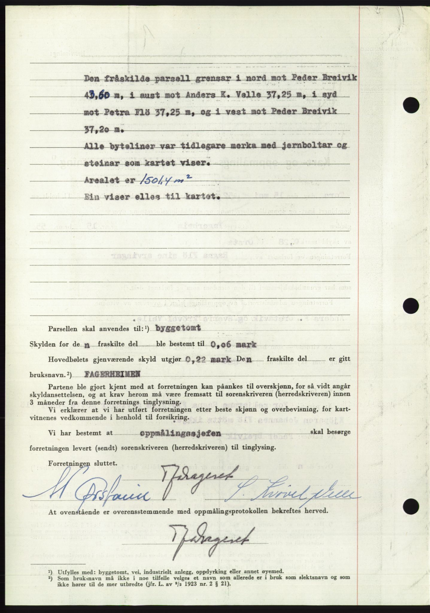 Søre Sunnmøre sorenskriveri, AV/SAT-A-4122/1/2/2C/L0092: Pantebok nr. 18A, 1952-1952, Dagboknr: 1473/1952