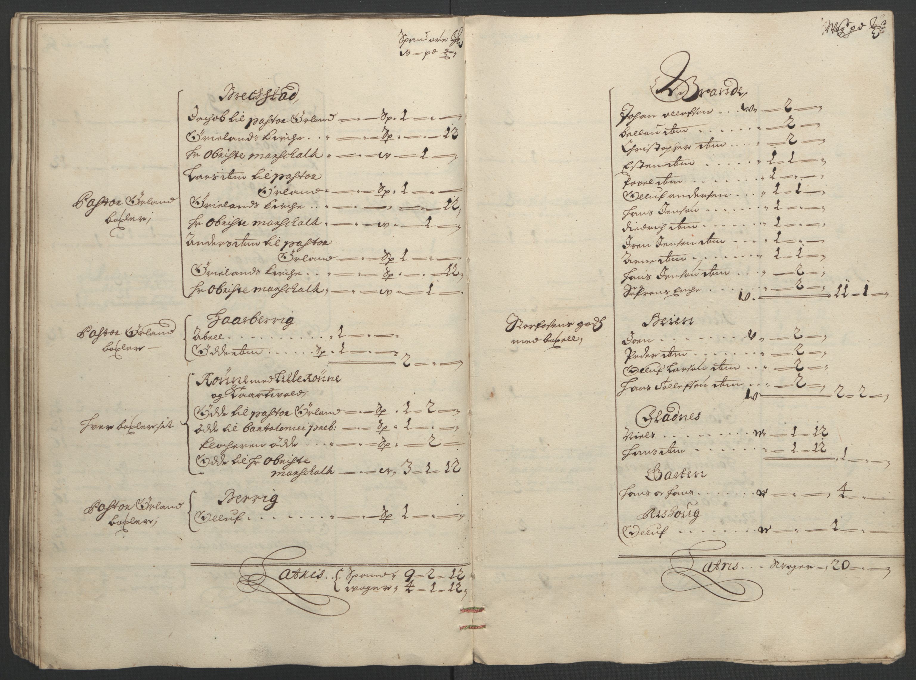 Rentekammeret inntil 1814, Reviderte regnskaper, Fogderegnskap, AV/RA-EA-4092/R57/L3851: Fogderegnskap Fosen, 1695-1696, s. 68