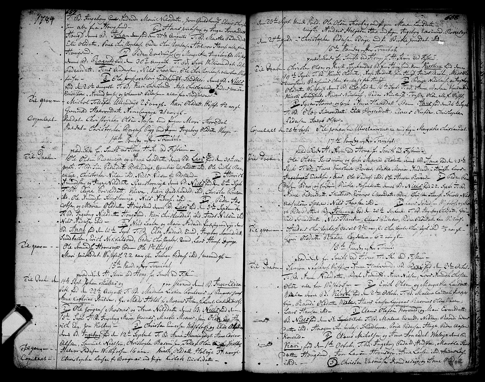 Eiker kirkebøker, AV/SAKO-A-4/F/Fa/L0008: Ministerialbok nr. I 8, 1764-1788, s. 657-658