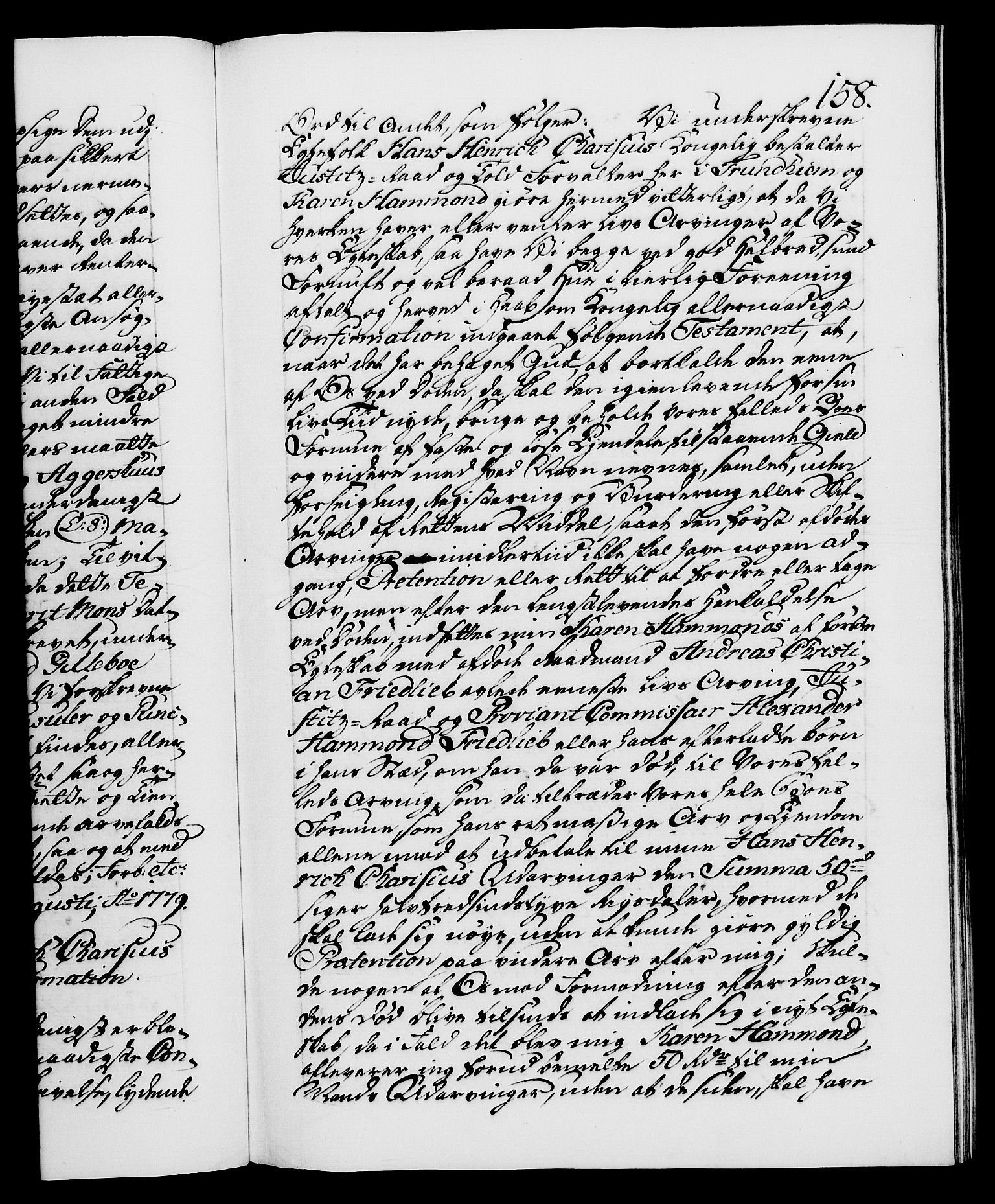 Danske Kanselli 1572-1799, AV/RA-EA-3023/F/Fc/Fca/Fcaa/L0048: Norske registre, 1779-1781, s. 158a