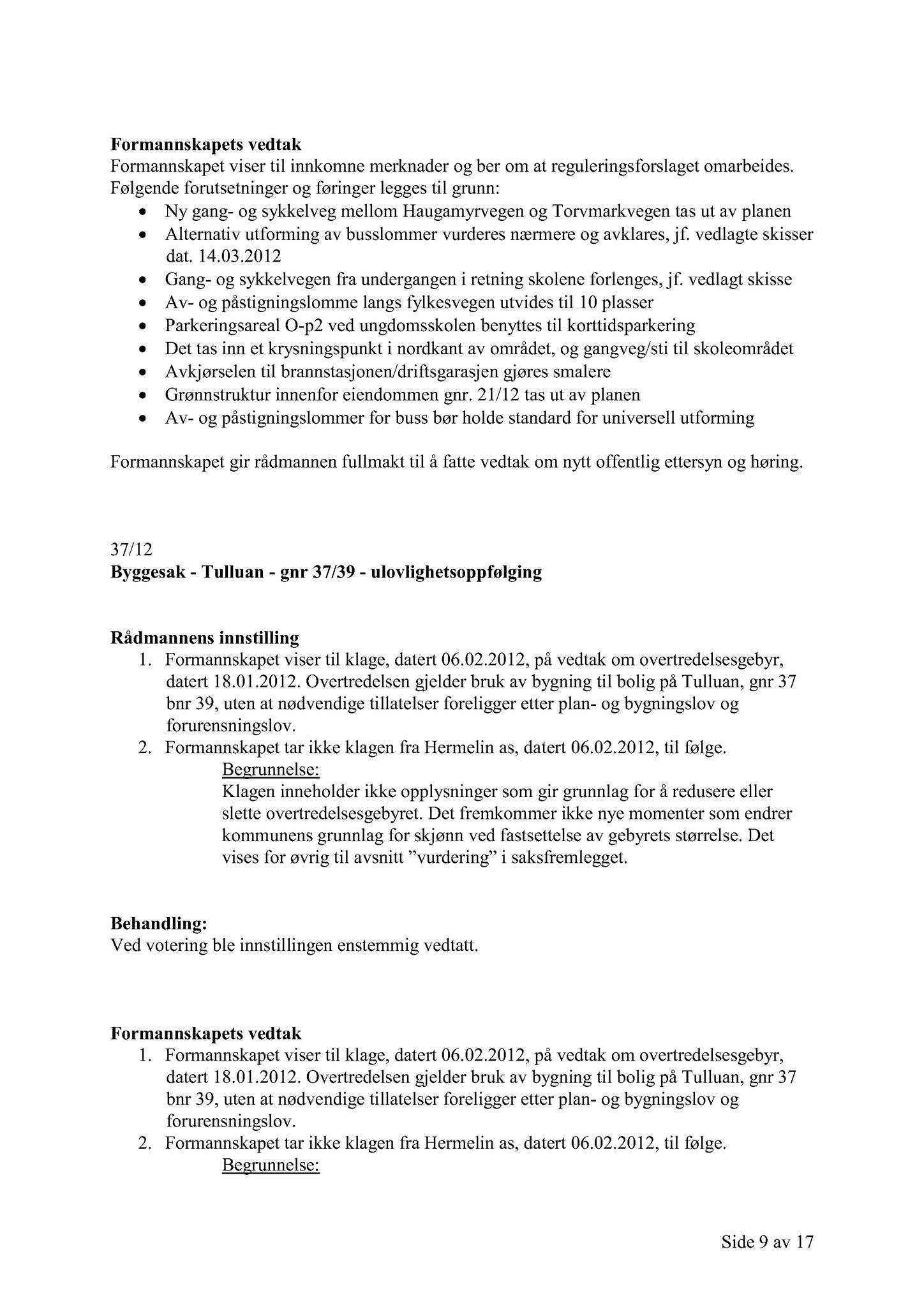 Klæbu Kommune, TRKO/KK/02-FS/L005: Formannsskapet - Møtedokumenter, 2012, s. 1095